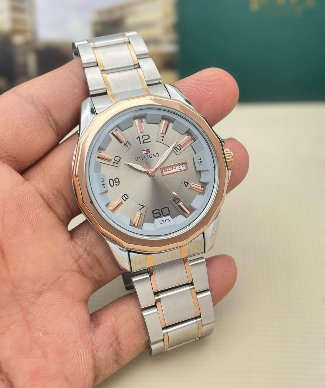 tissot full bazel with Nautilus fold-over clasp maurya watch