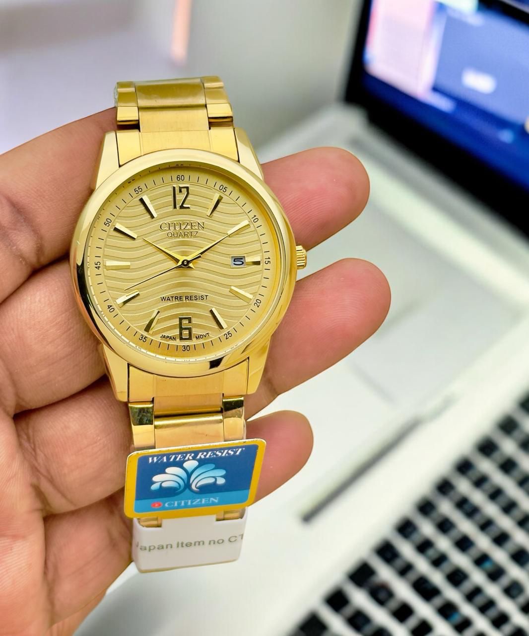 citizen golden chain for men maurya watch