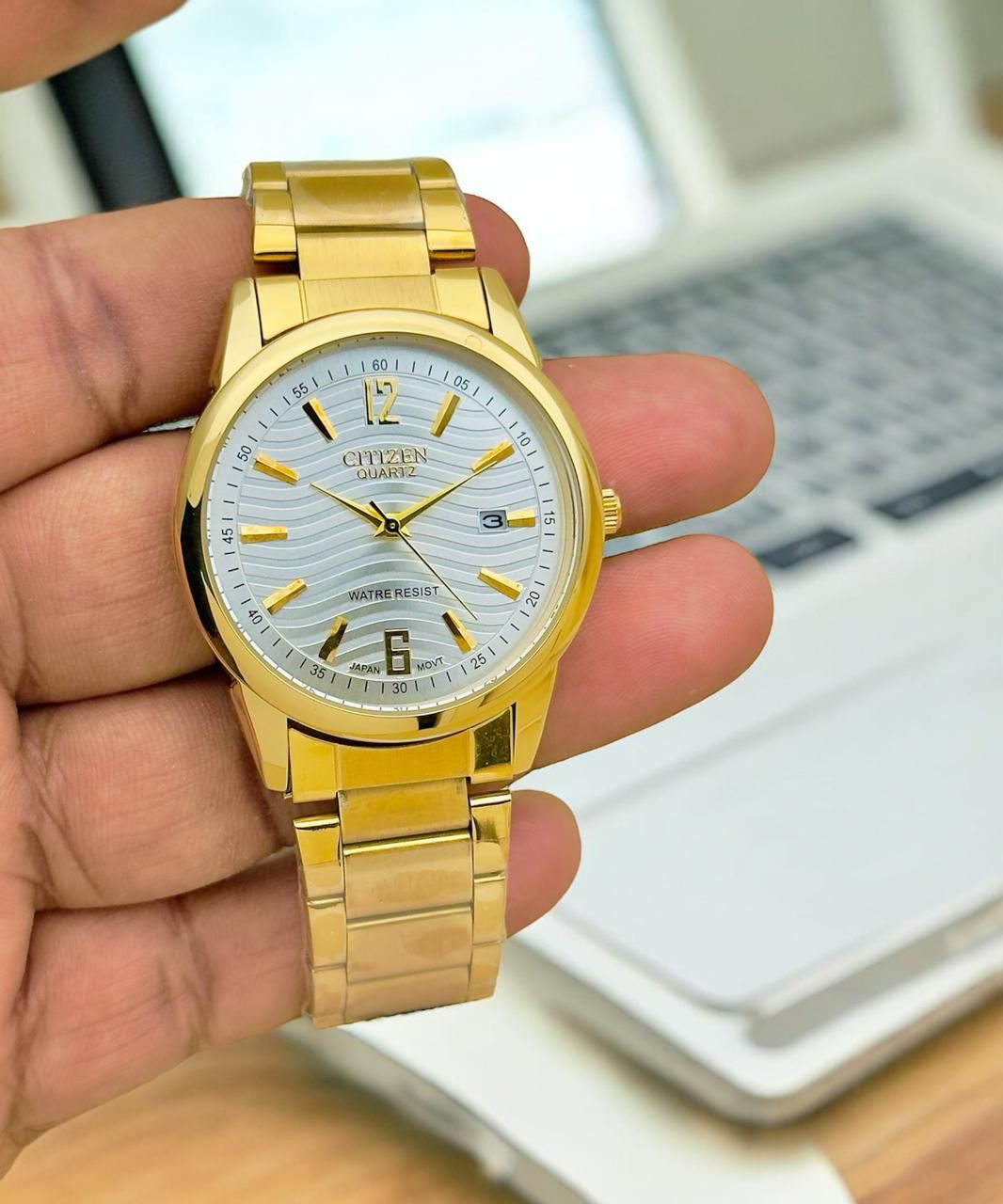 citizen golden chain for men maurya watch