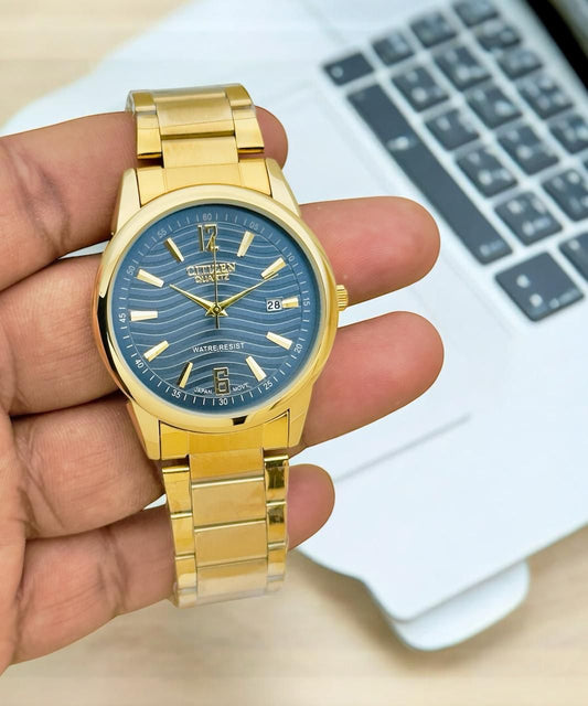citizen golden chain for men maurya watch
