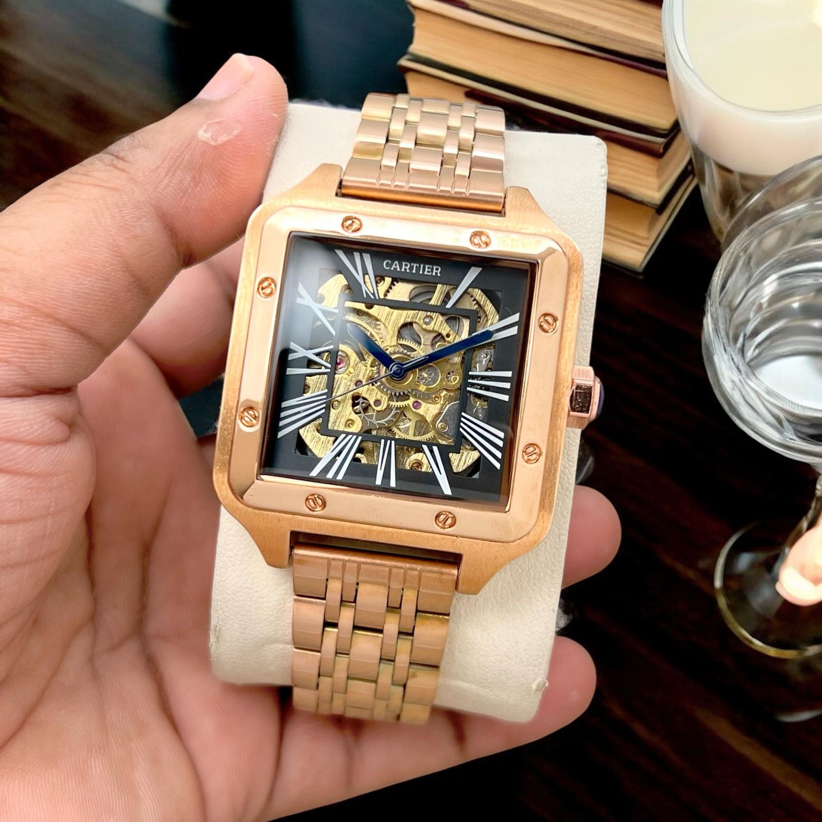 CARTIER square caseautomatic machine maurya watch