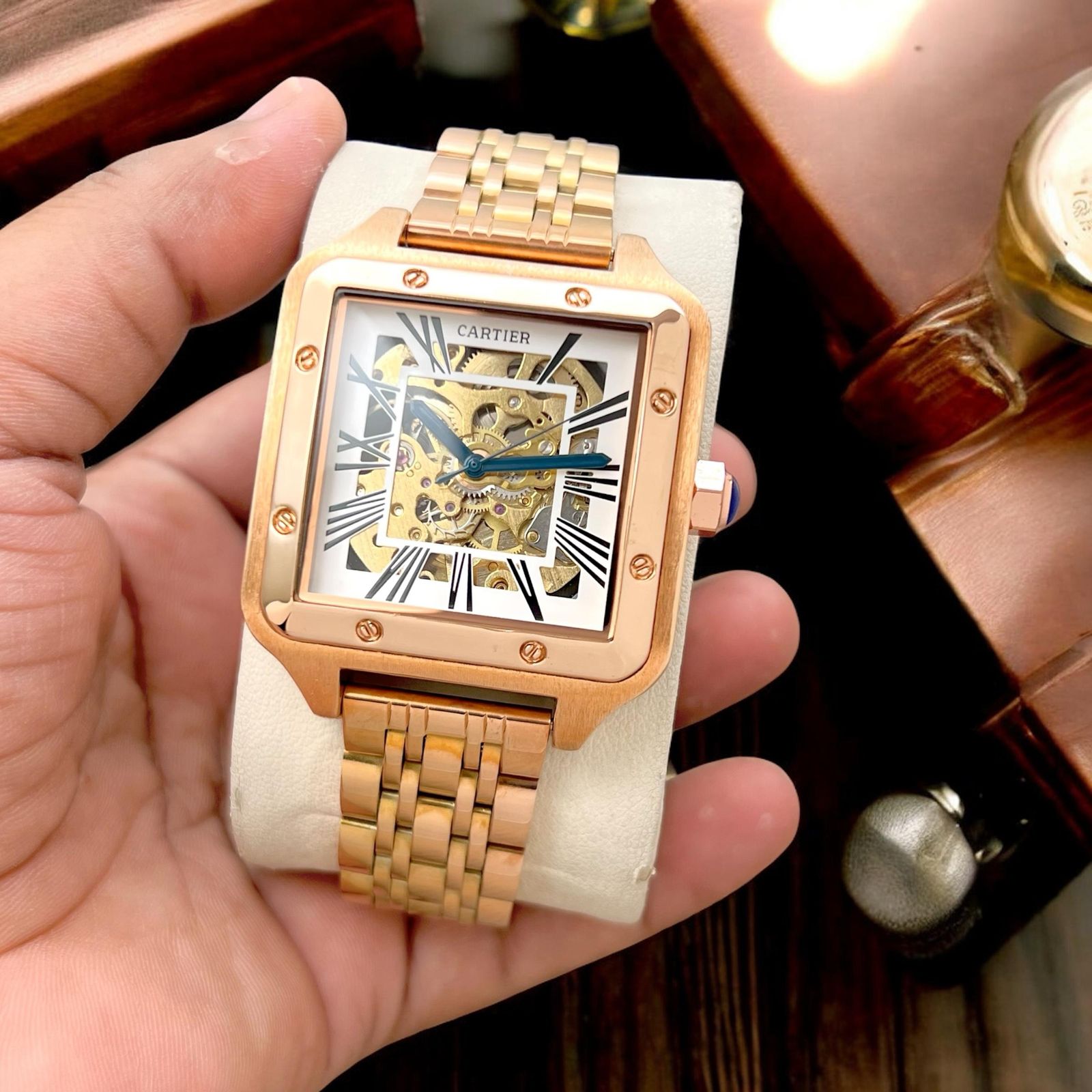 CARTIER square caseautomatic machine maurya watch
