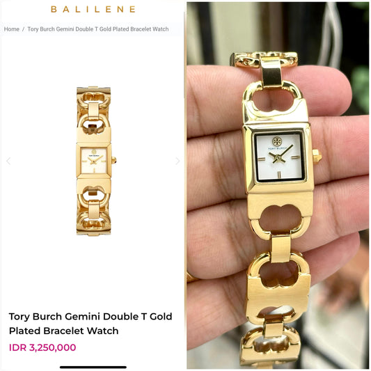 Tory Burch Ladies Watch Premium Plated Gemini Series Small Dial Luxury maurya watch