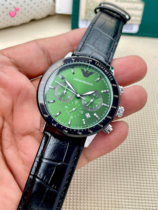 ARMANI&nbsp; Tradition Sliver BLACK PVD maurya watch