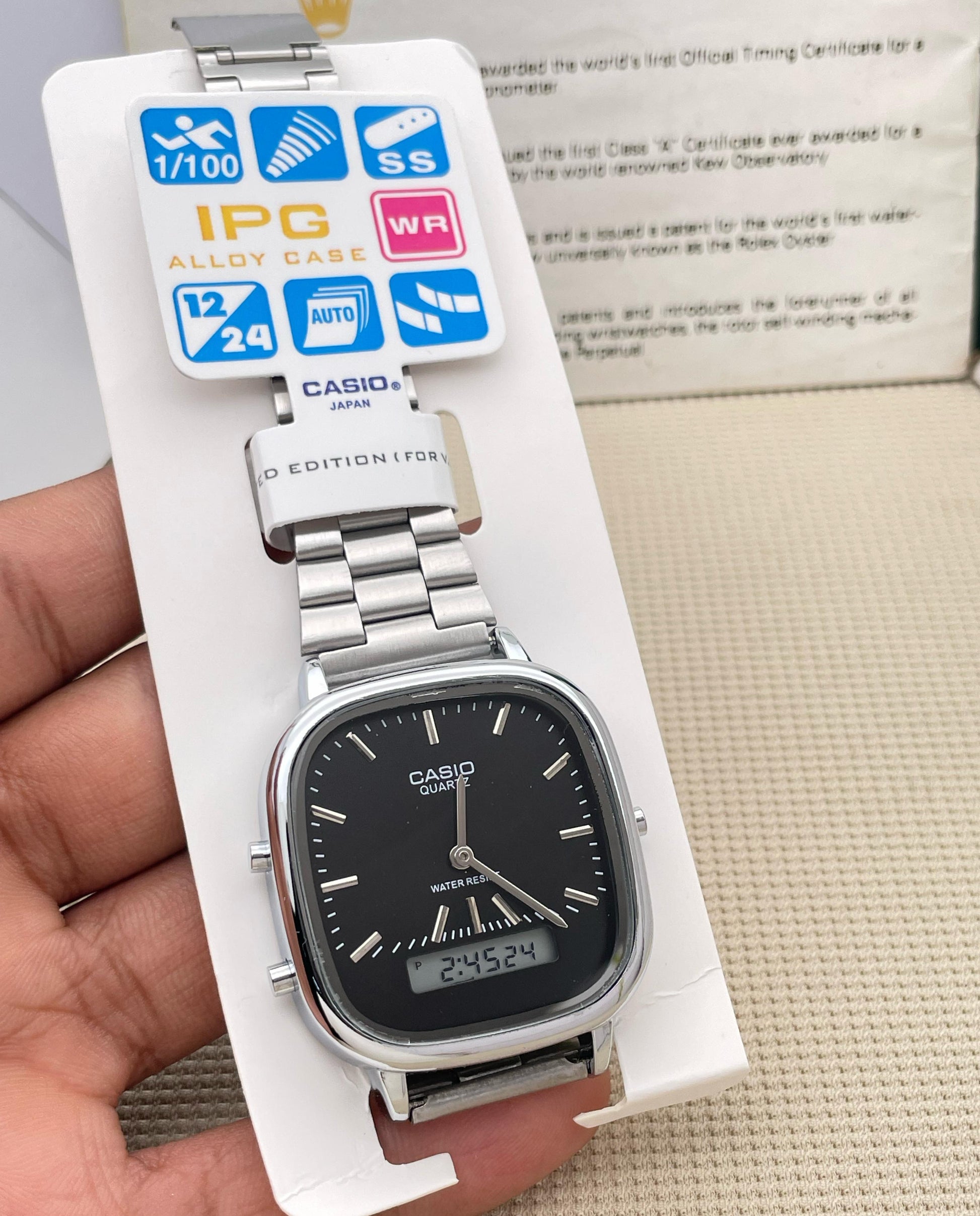 casio analog digital vintage maurya watch