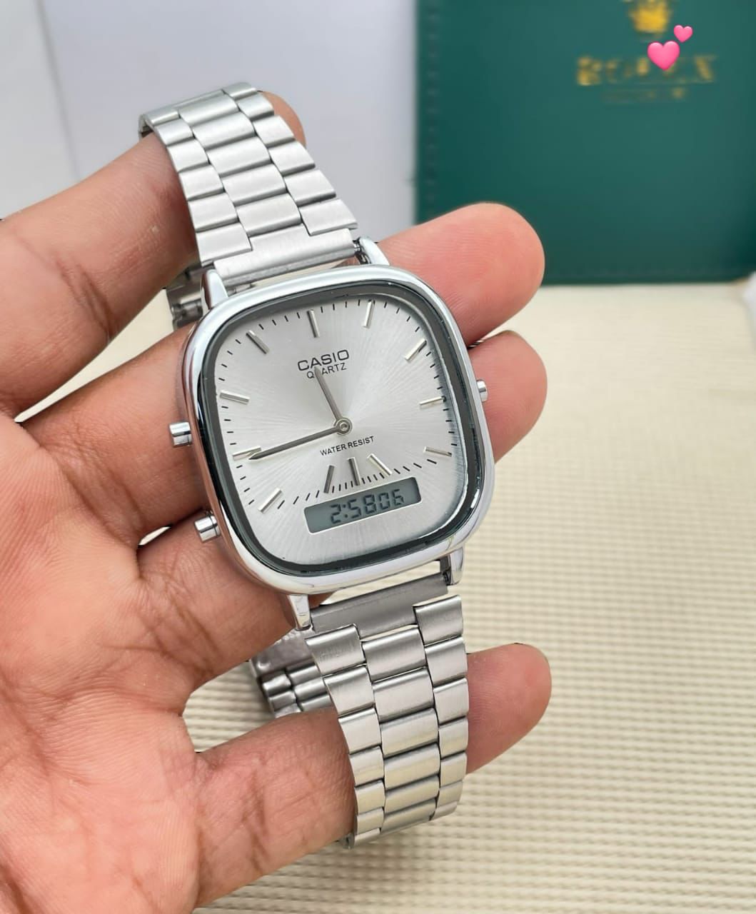 casio analog digital vintage maurya watch