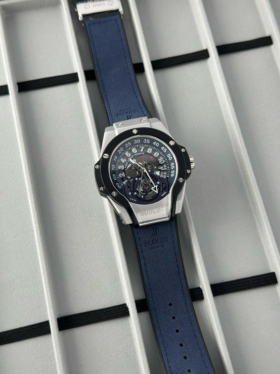 Hublot Gent’s Date Working Leather belt maurya watch