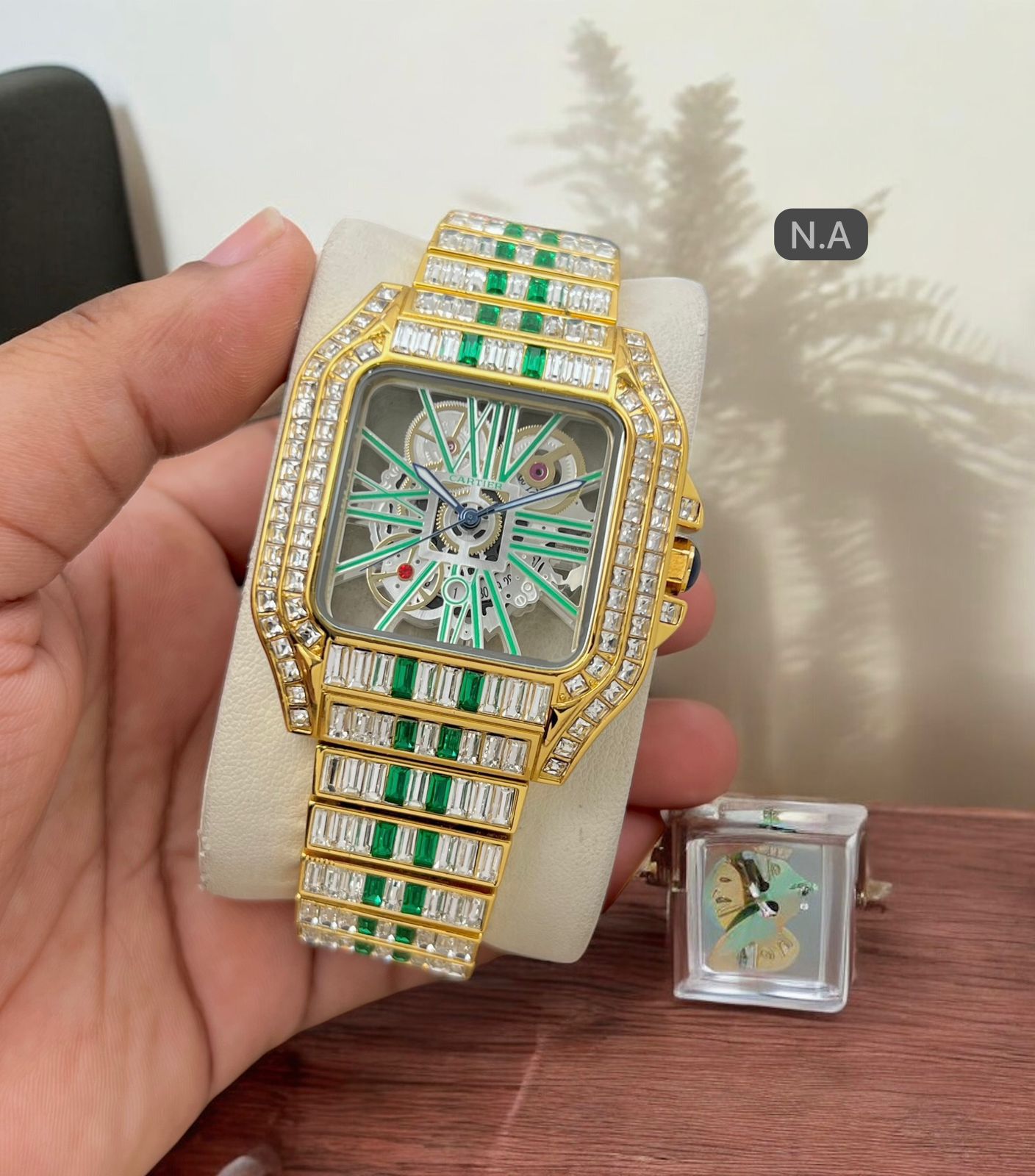 CARTIER MODEL-SANTOS DE CARTIER full Daimond
