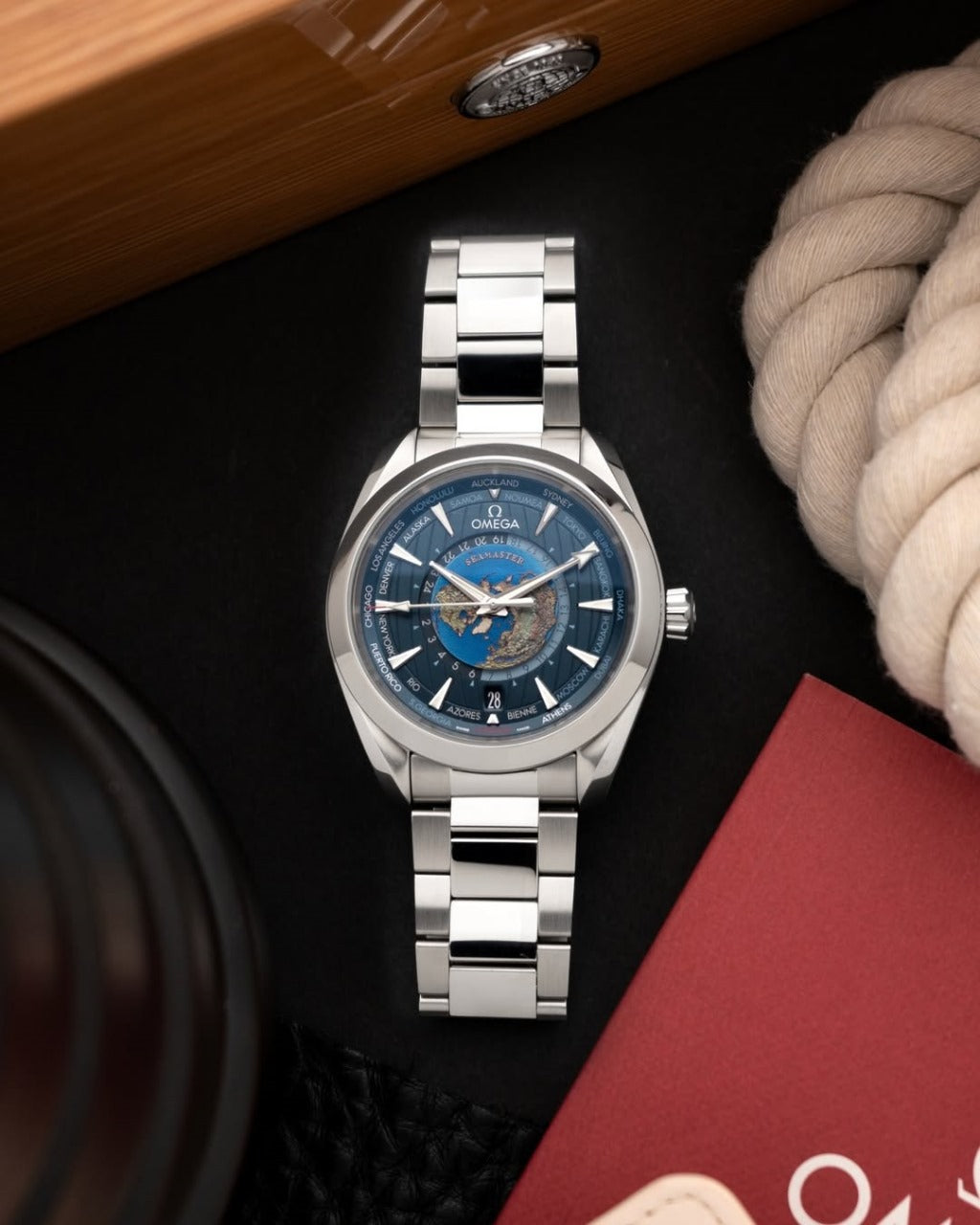 OMEGA Aqua Terra Co-Axial Chronometer WORLDTIMER maurya watch