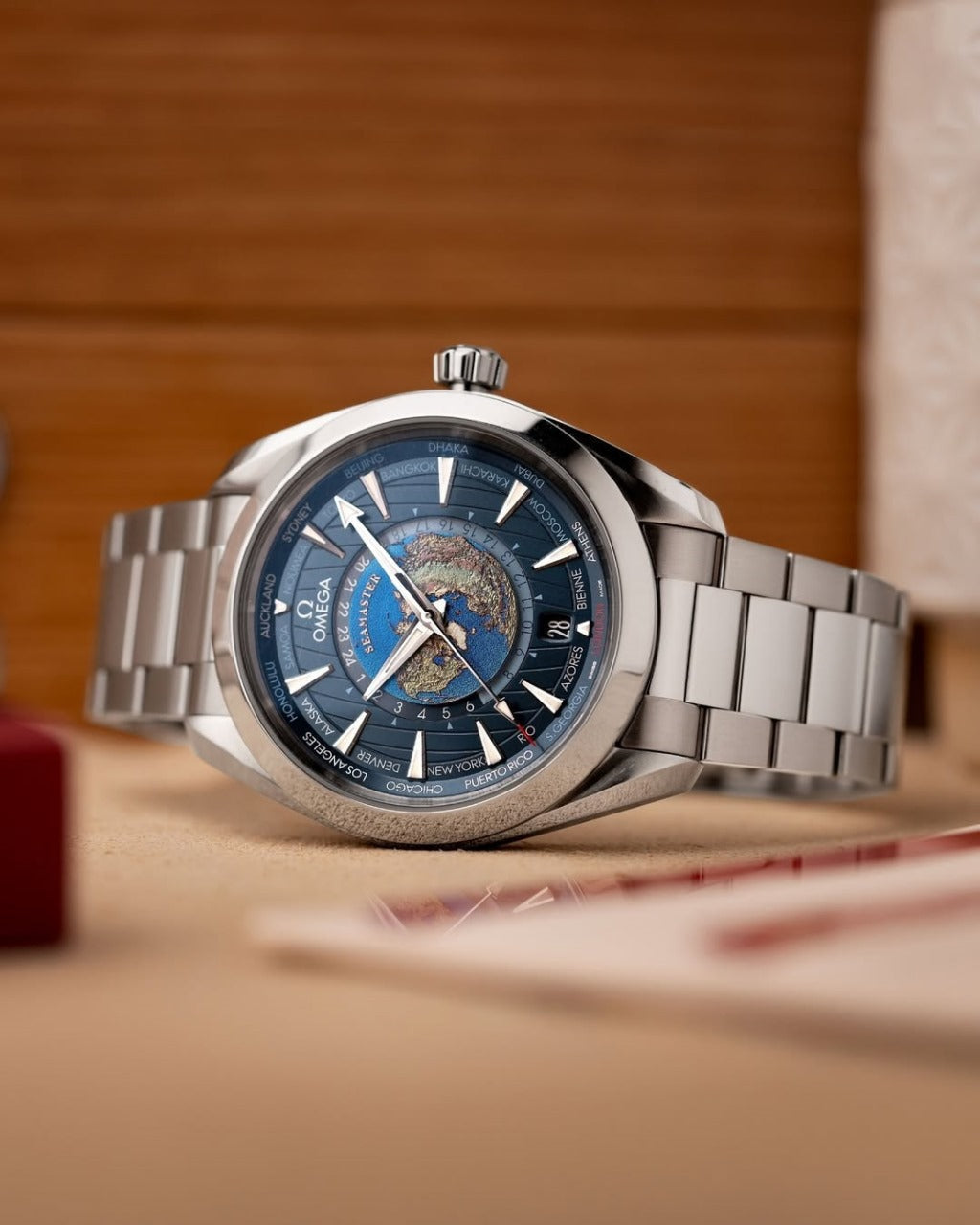 OMEGA Aqua Terra Co-Axial Chronometer WORLDTIMER maurya watch