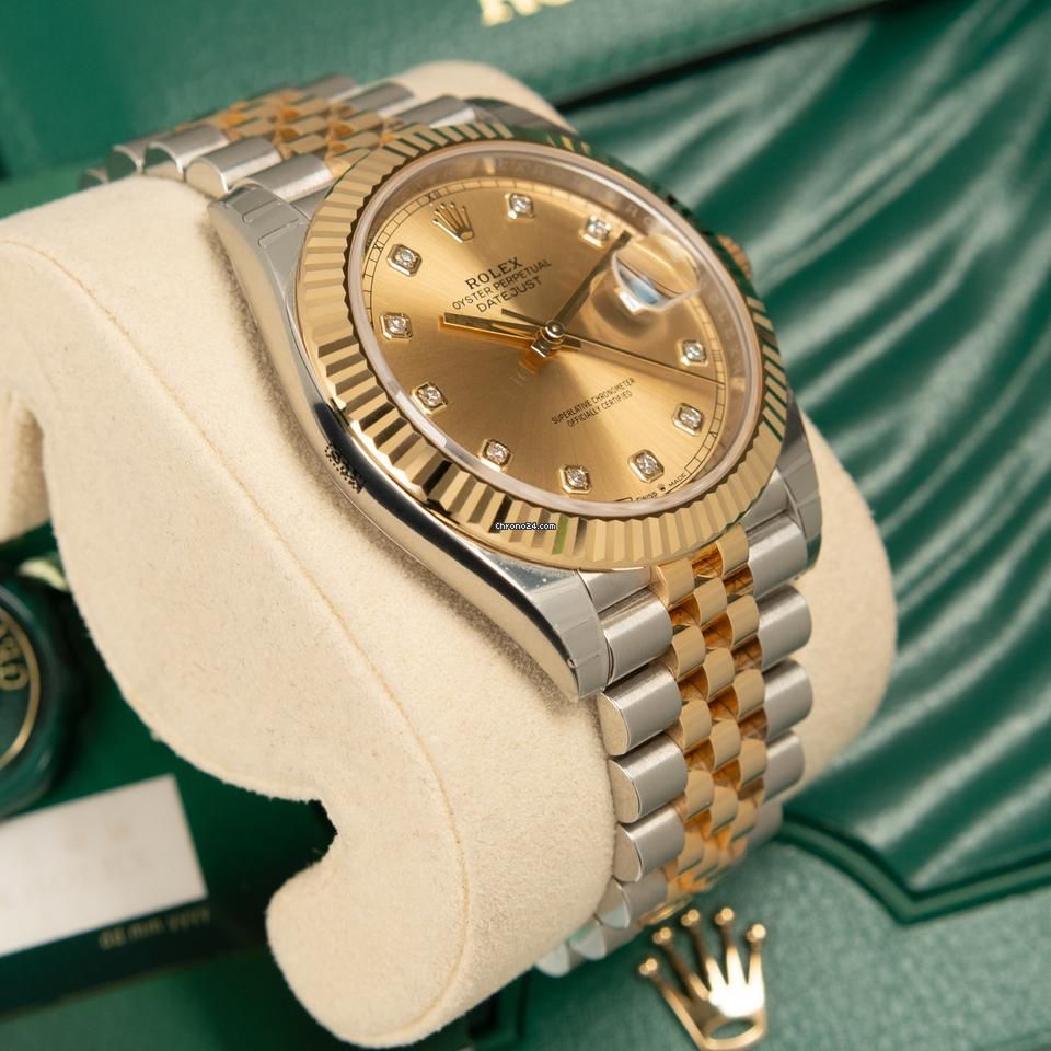 ROLEX datejust dual toned maurya watch