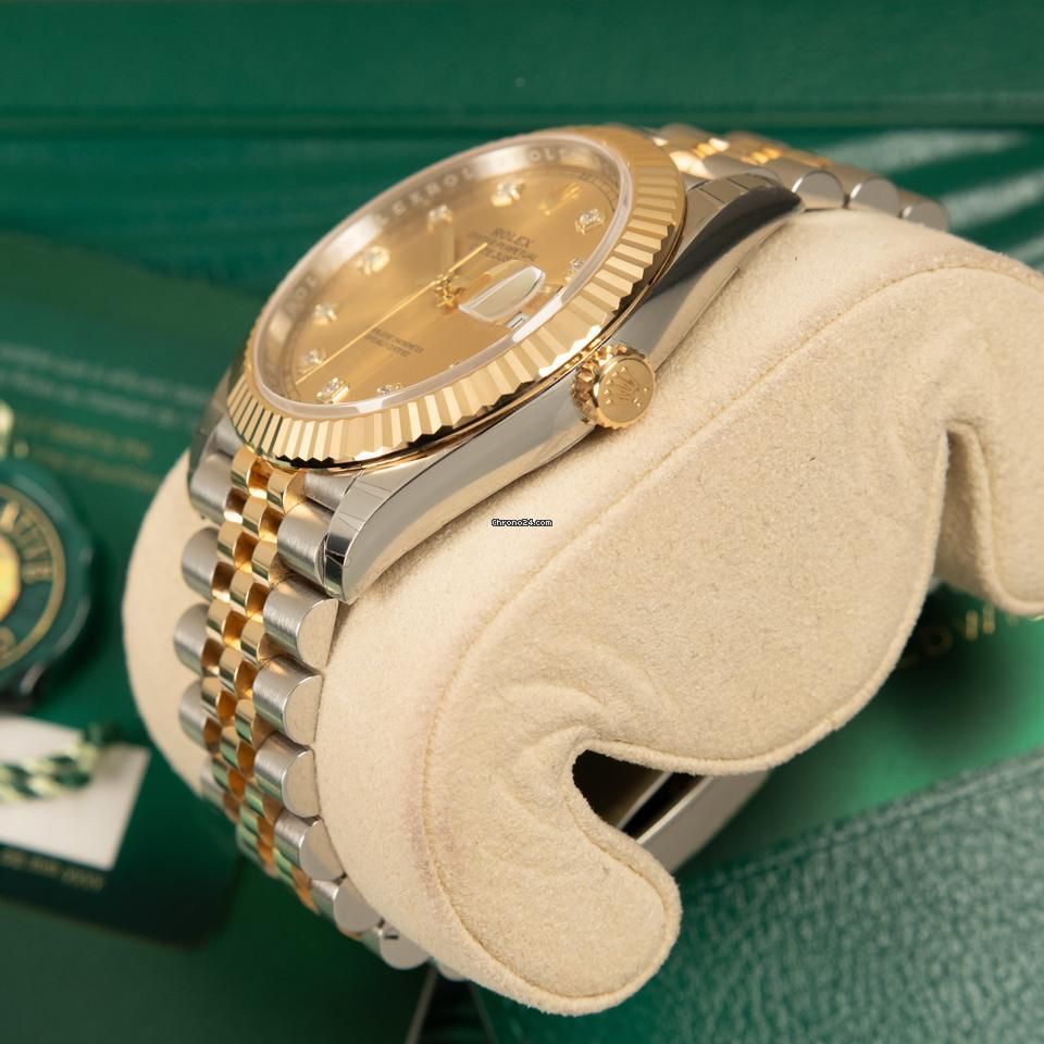 ROLEX datejust dual toned maurya watch