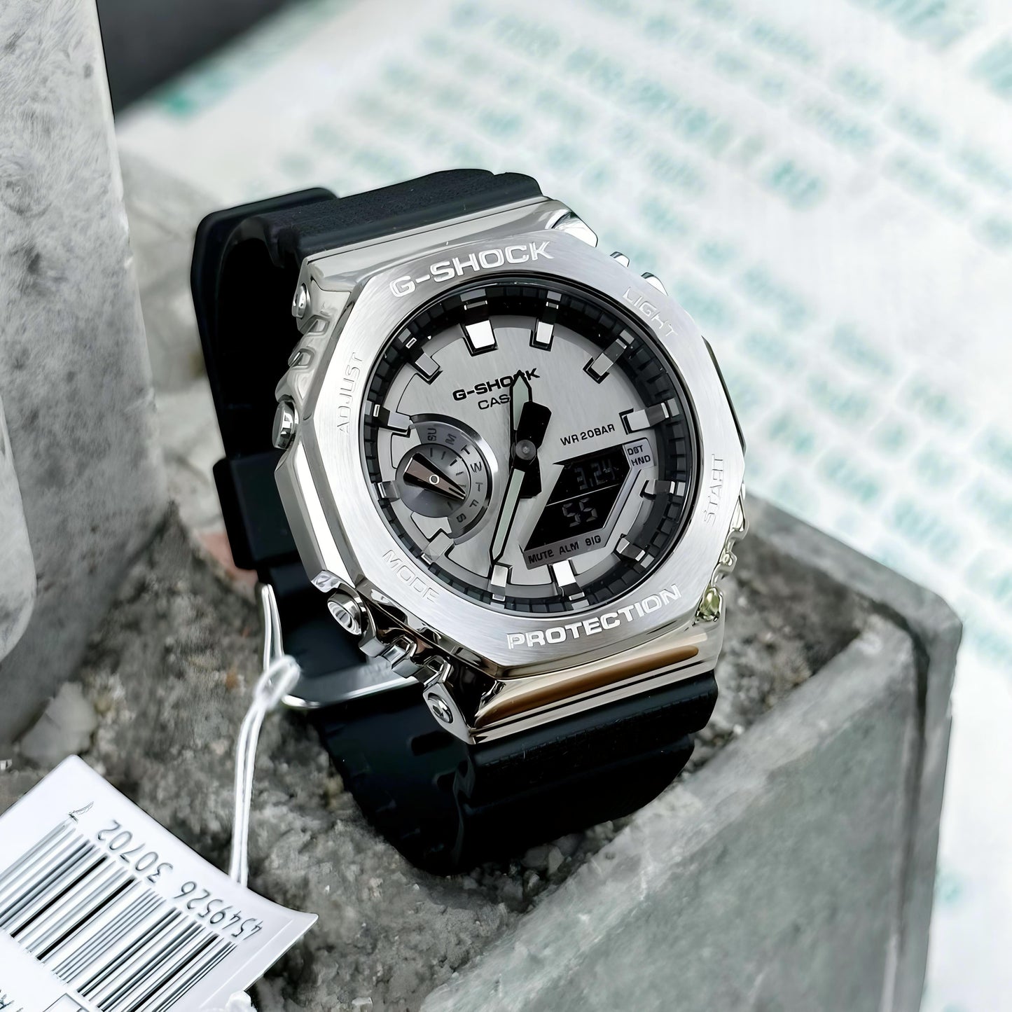 🔥 G-SHOCK GM-2100-1A – Premium First Copy | Unisex Metal Series | Full Functional Digital Display 🔥