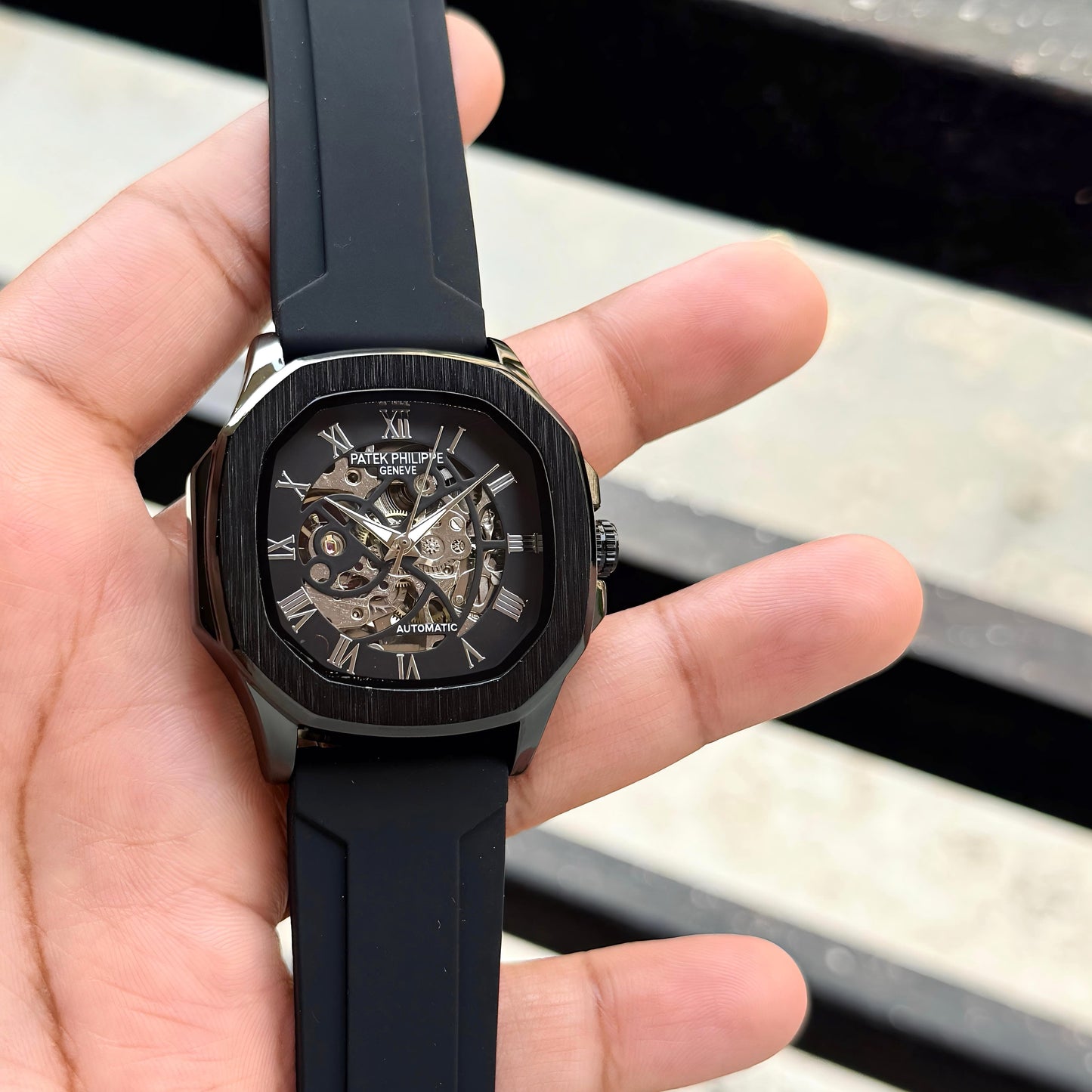 🔥 PATEK PHILIPPE AQUANAUT OPEN HEART AUTOMATIC – 7AA PREMIUM FIRST COPY | SWISS-STYLE LUXURY | JAPANESE AUTOMATIC MOVEMENT 🔥