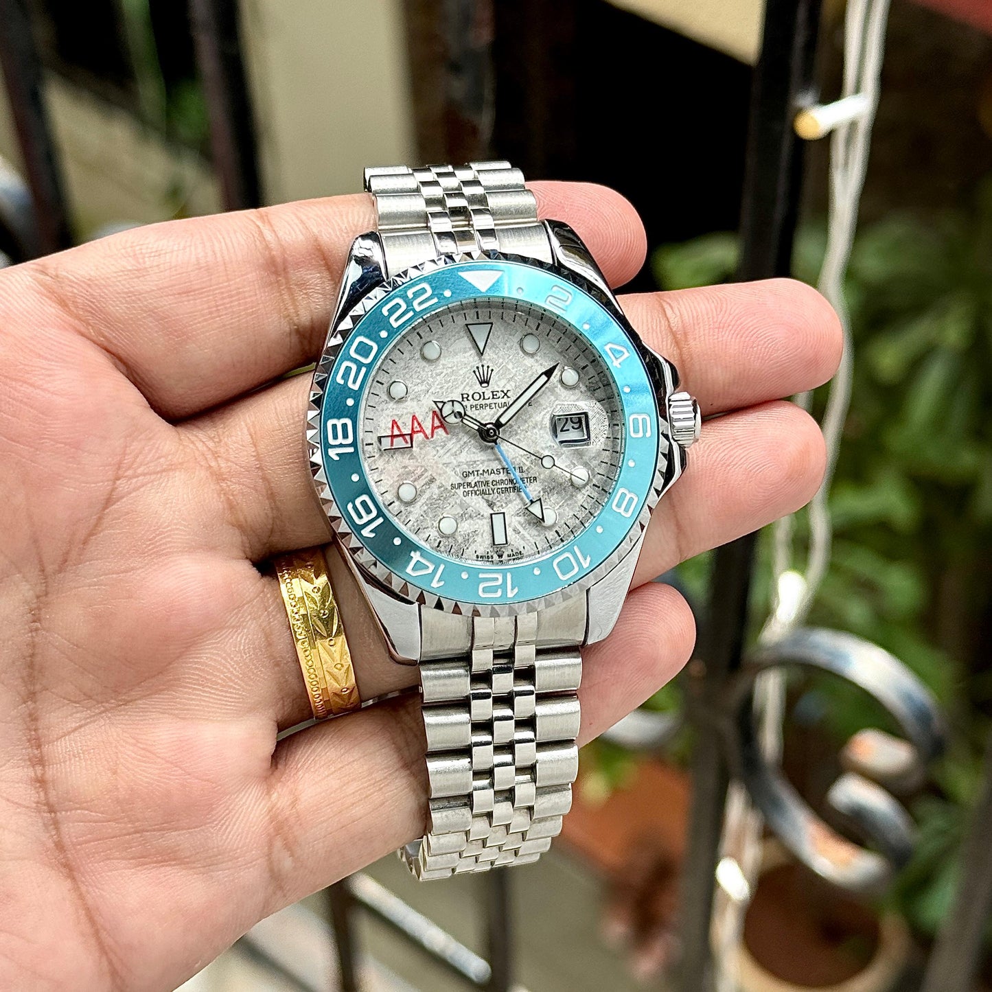 Rolex GMT II Silve