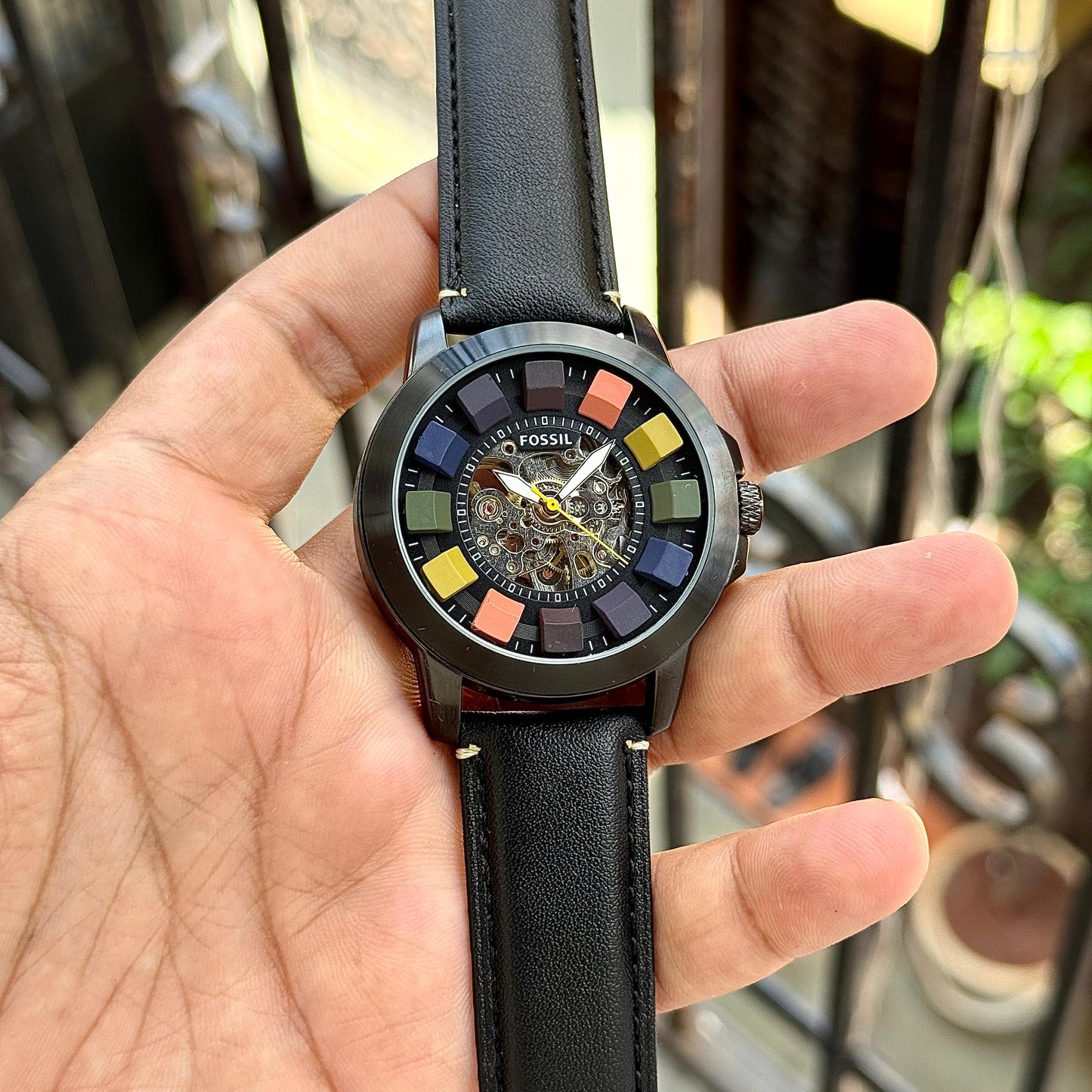 ✅ FOSSIL GRANT AUTOMATIC – MULTICOLOUR SKELETON
