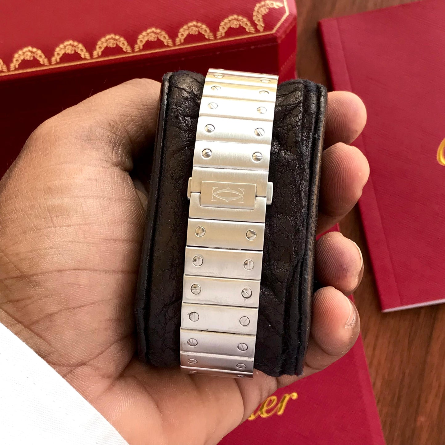 Cartier Santos Skeleton Premiums Automatic Mens Watch 🤩