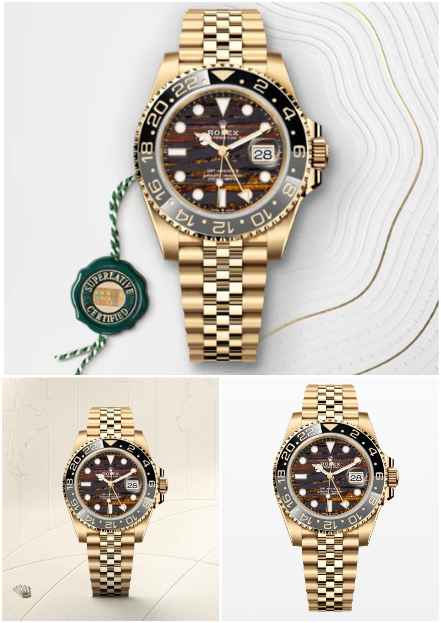 🔥 ROLEX GMT MASTER II 2025 – Yellow Gold Jubilee | Pure First Copy | Swiss Automatic Movement 🔥