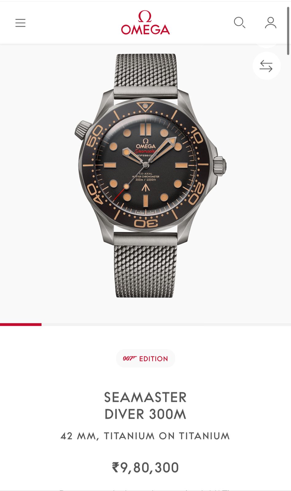 Omega 007 Jeams Bond Automatic Limited Edition Mens Watch 🤩