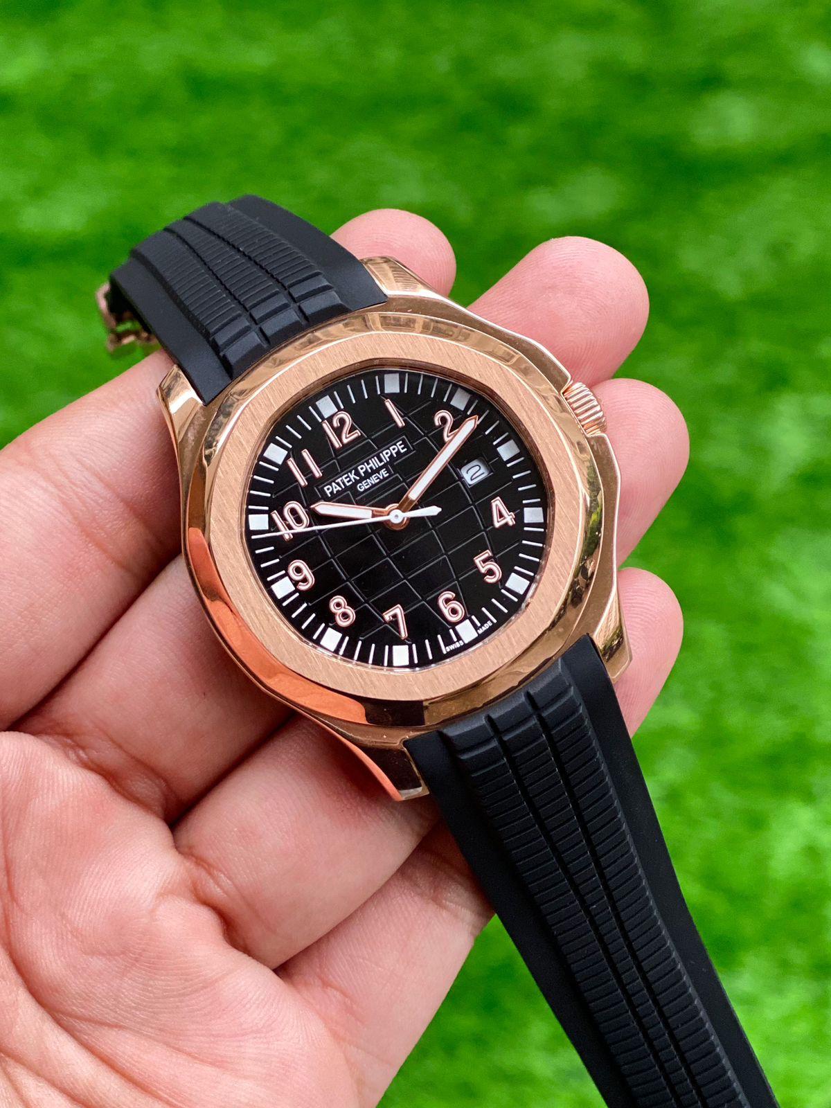 Patek Philippe For men black Fibre strap