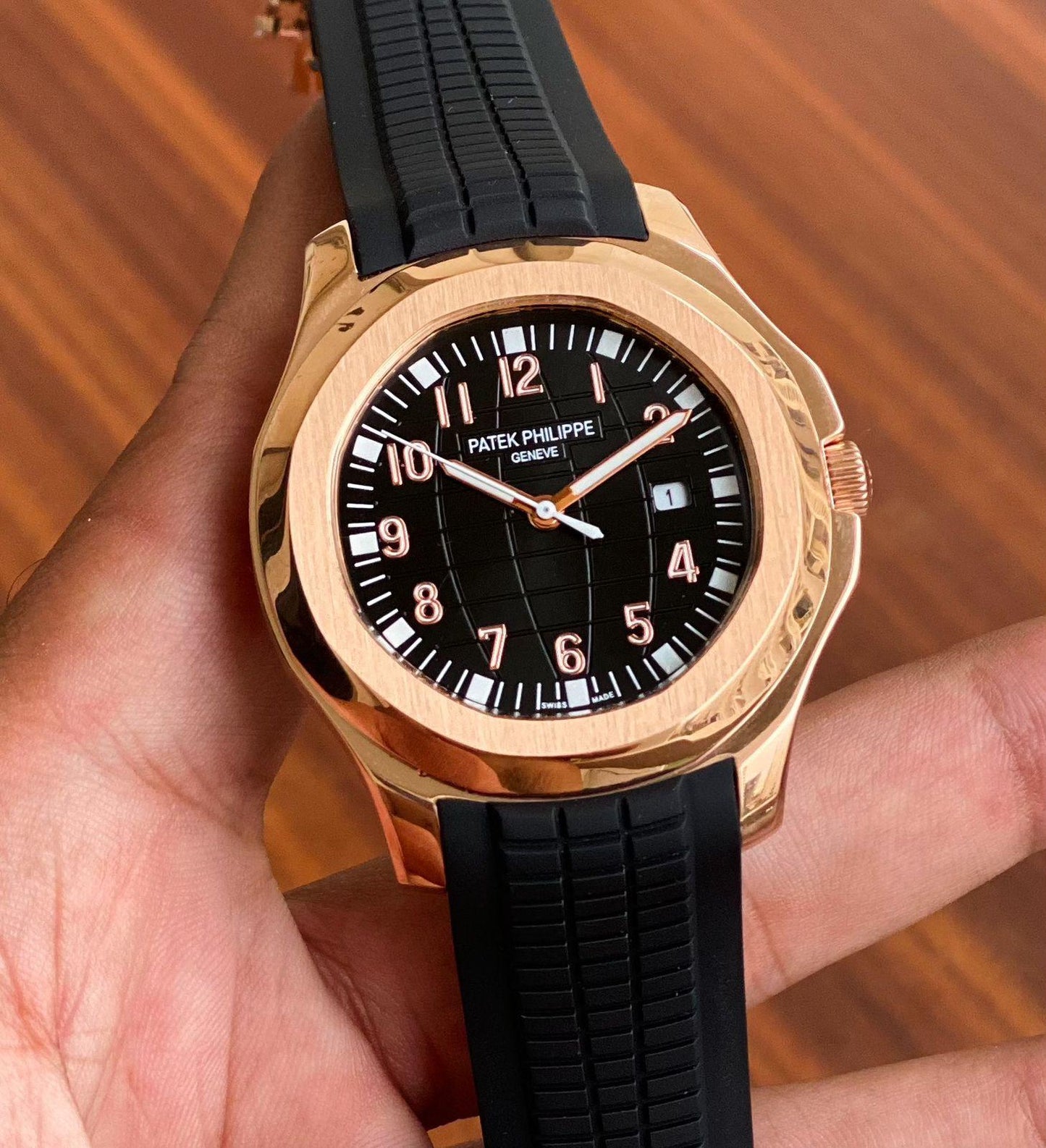 Patek Philippe For men black Fibre strap