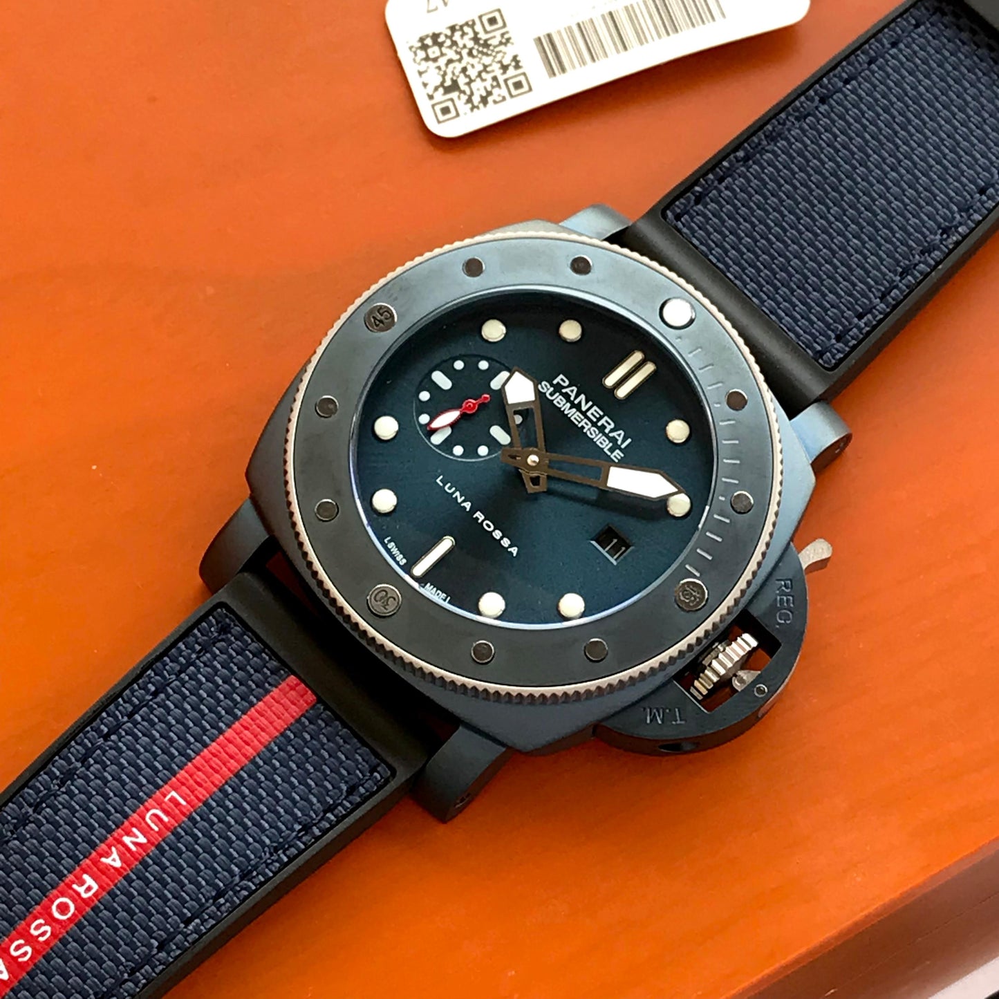 Panerai Submersible 44mm Automatic Quarantaquattro Luna Rossa men’s Watch 🤩