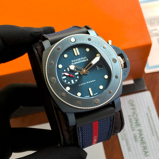 Panerai Submersible 44mm Automatic Quarantaquattro Luna Rossa men’s Watch 🤩