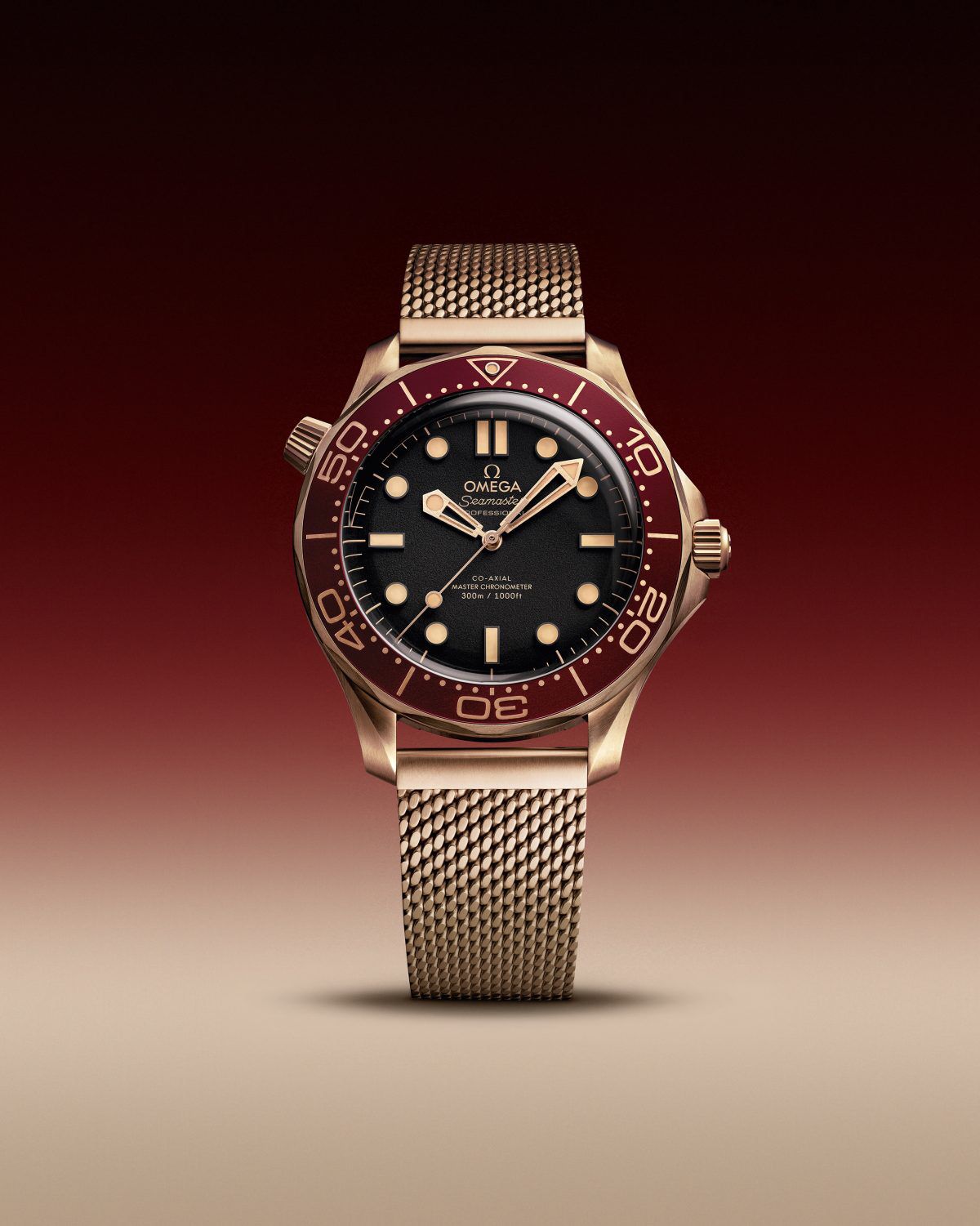 Omega Seamaster Diver 300M Bronze Gold Automatic Mens Watch  🤩
