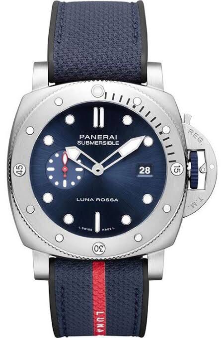 Panerai Submersible 44mm Blue Dial QuarantaQuattro Luna Rossa Boutique men’s Watch 🤩