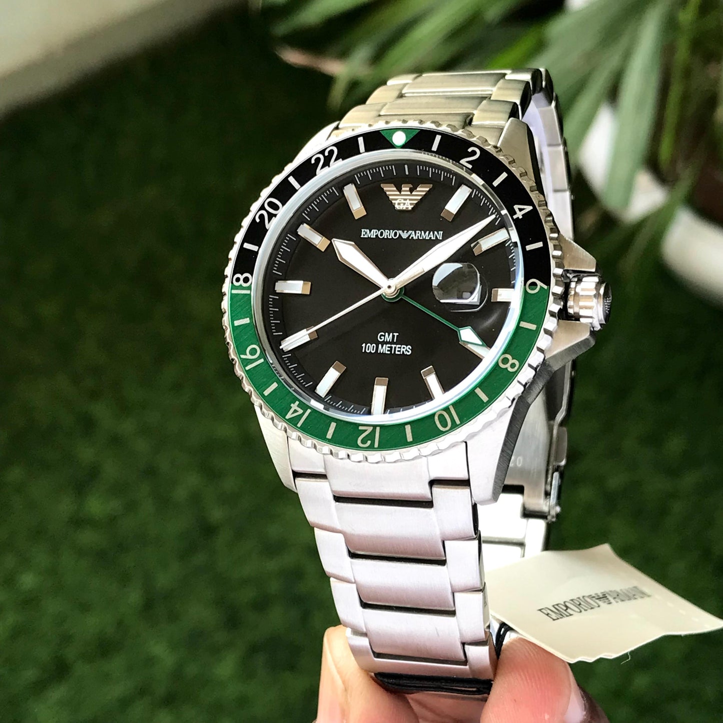 Emporio Armani AR11589 GMT Men's Authentic Quality Watch 🤩