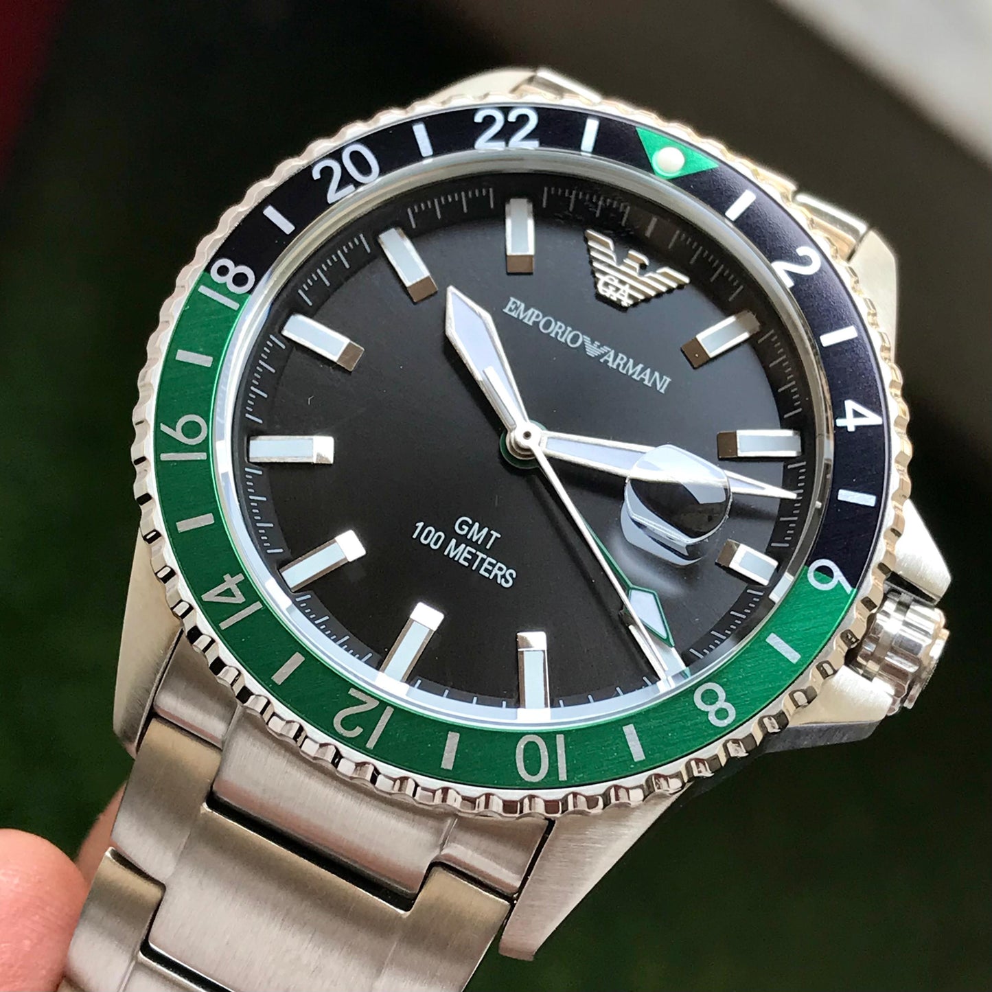 Emporio Armani AR11589 GMT Men's Authentic Quality Watch 🤩