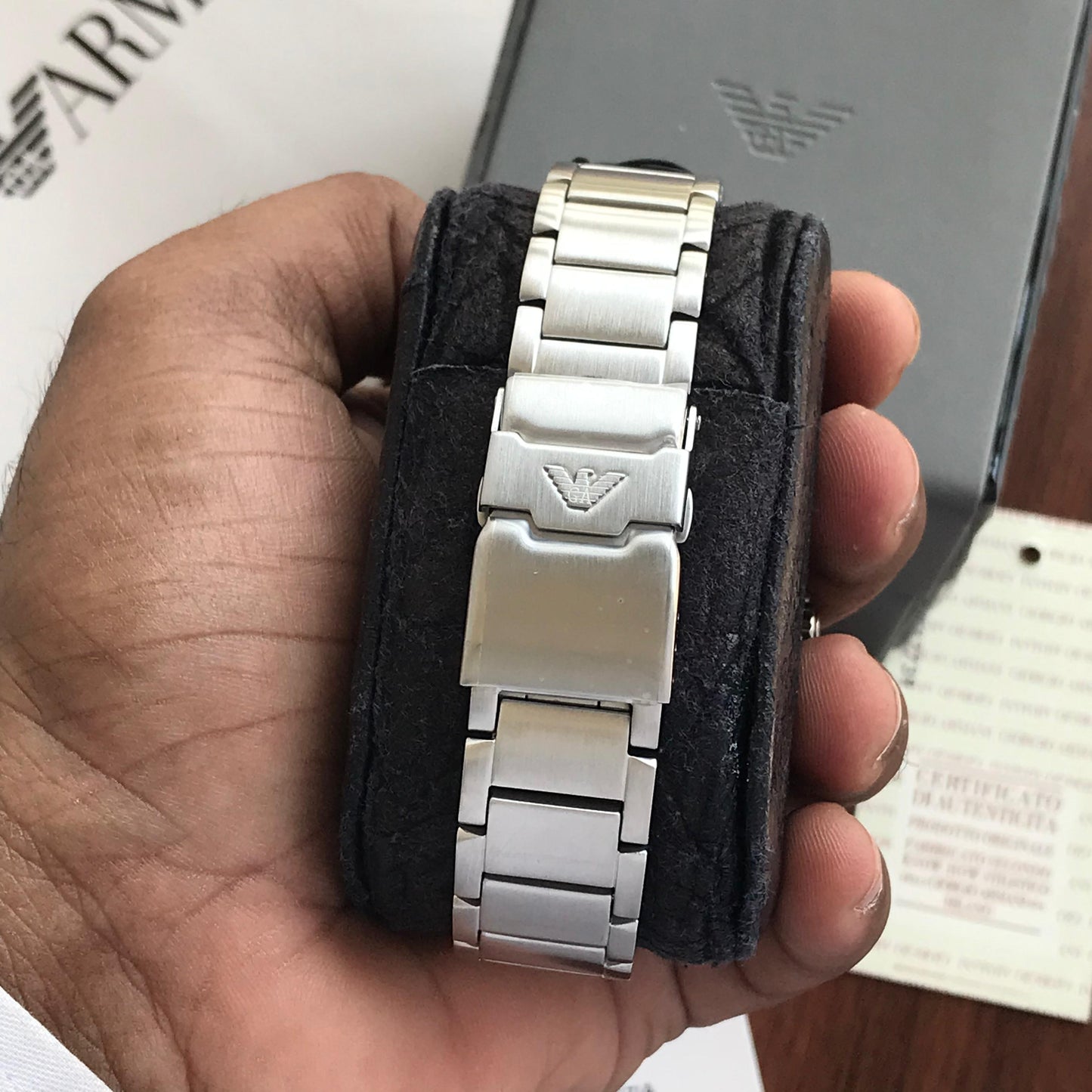 Emporio Armani AR11589 GMT Men's Authentic Quality Watch 🤩