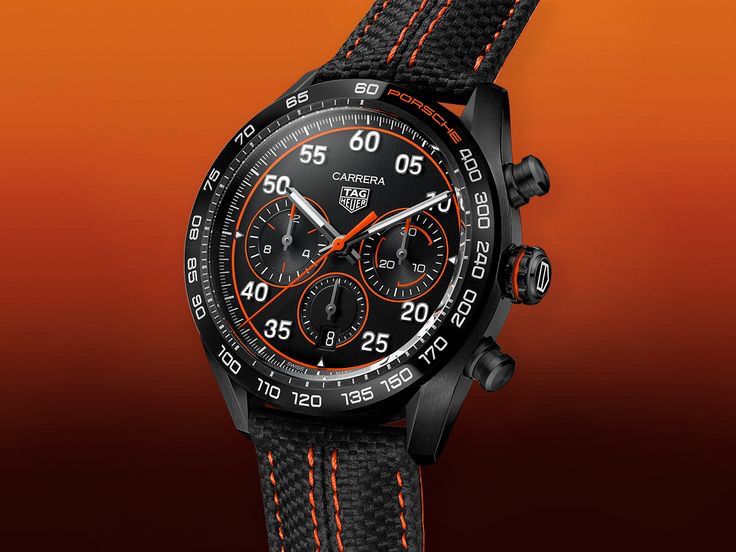 TAG Heuer Carrera X Porsche Orange Racing Premium Men’s Watch 🤩
