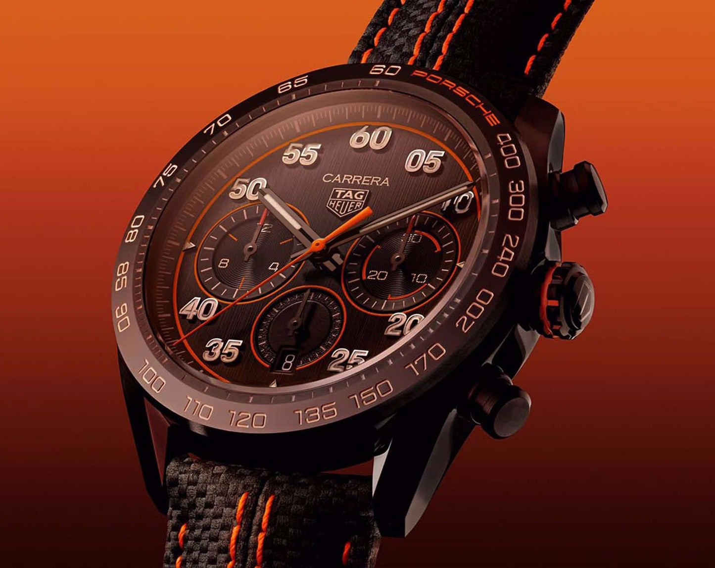 TAG Heuer Carrera X Porsche Orange Racing Premium Men’s Watch 🤩