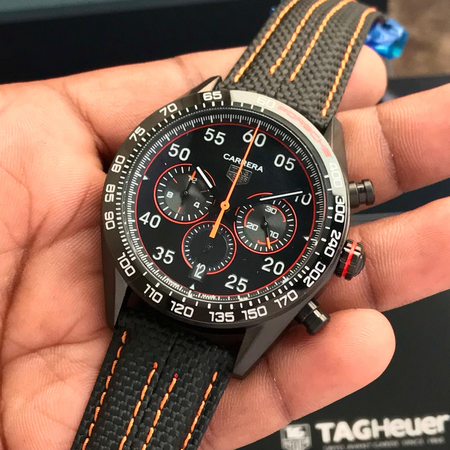 TAG Heuer Carrera X Porsche Orange Racing Premium Men’s Watch 🤩