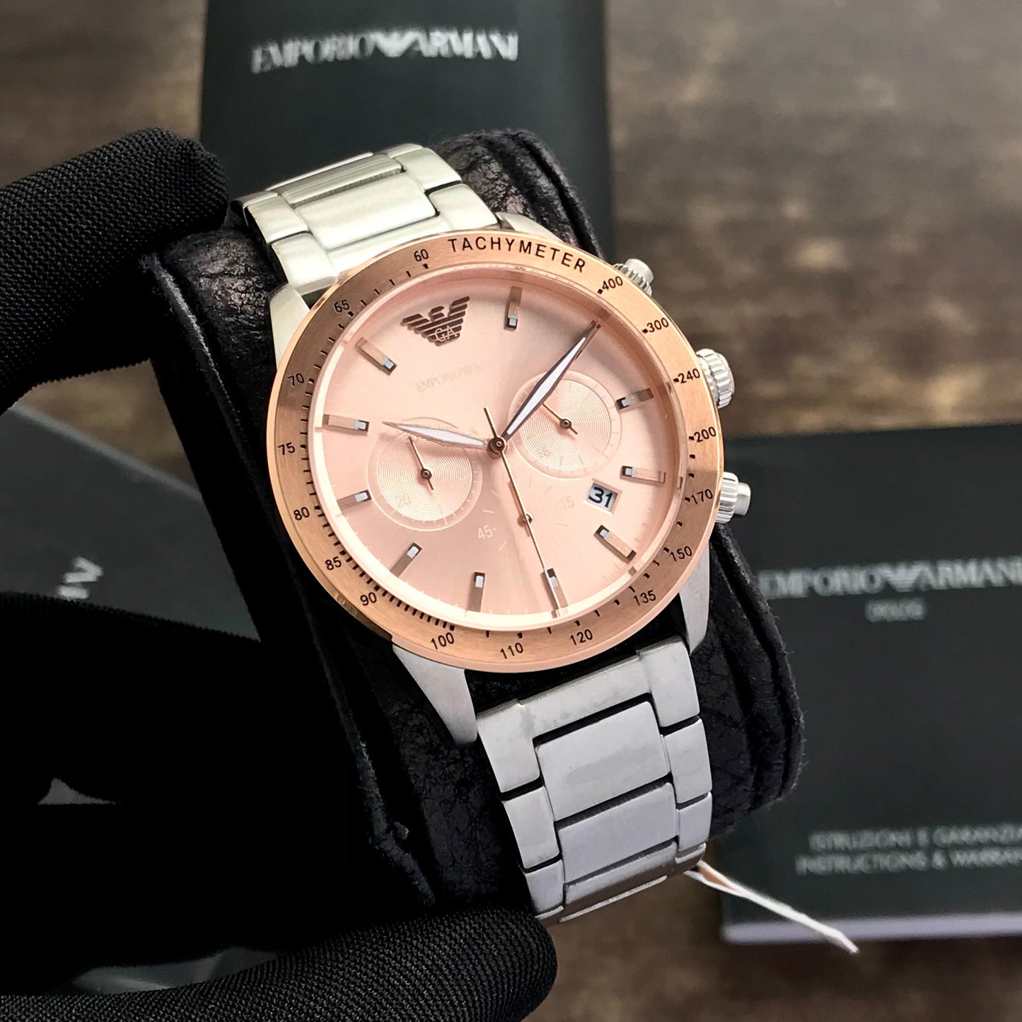 Emporio Classic Chronograph’s Steel Men’s Watch 🤩