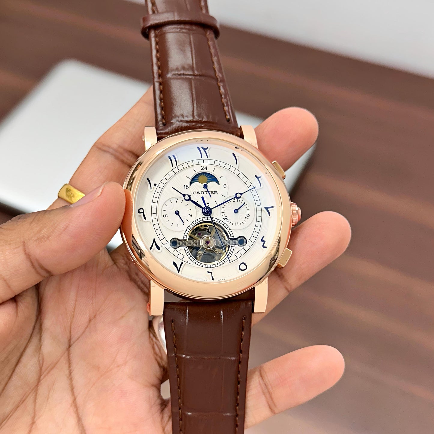 Cartier For men’s  ⁠Leather Strap