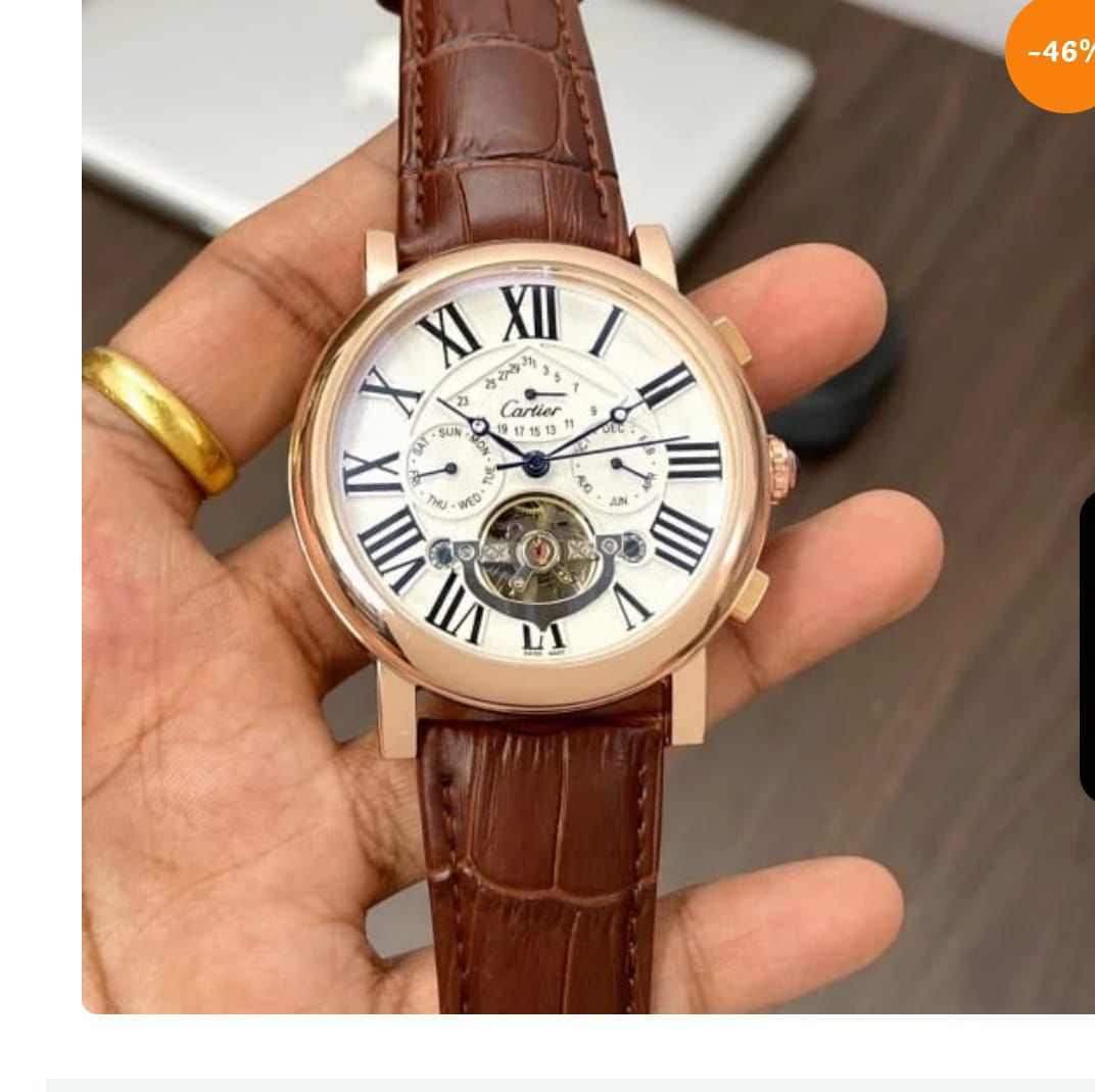 Cartier For men’s  ⁠Leather Strap