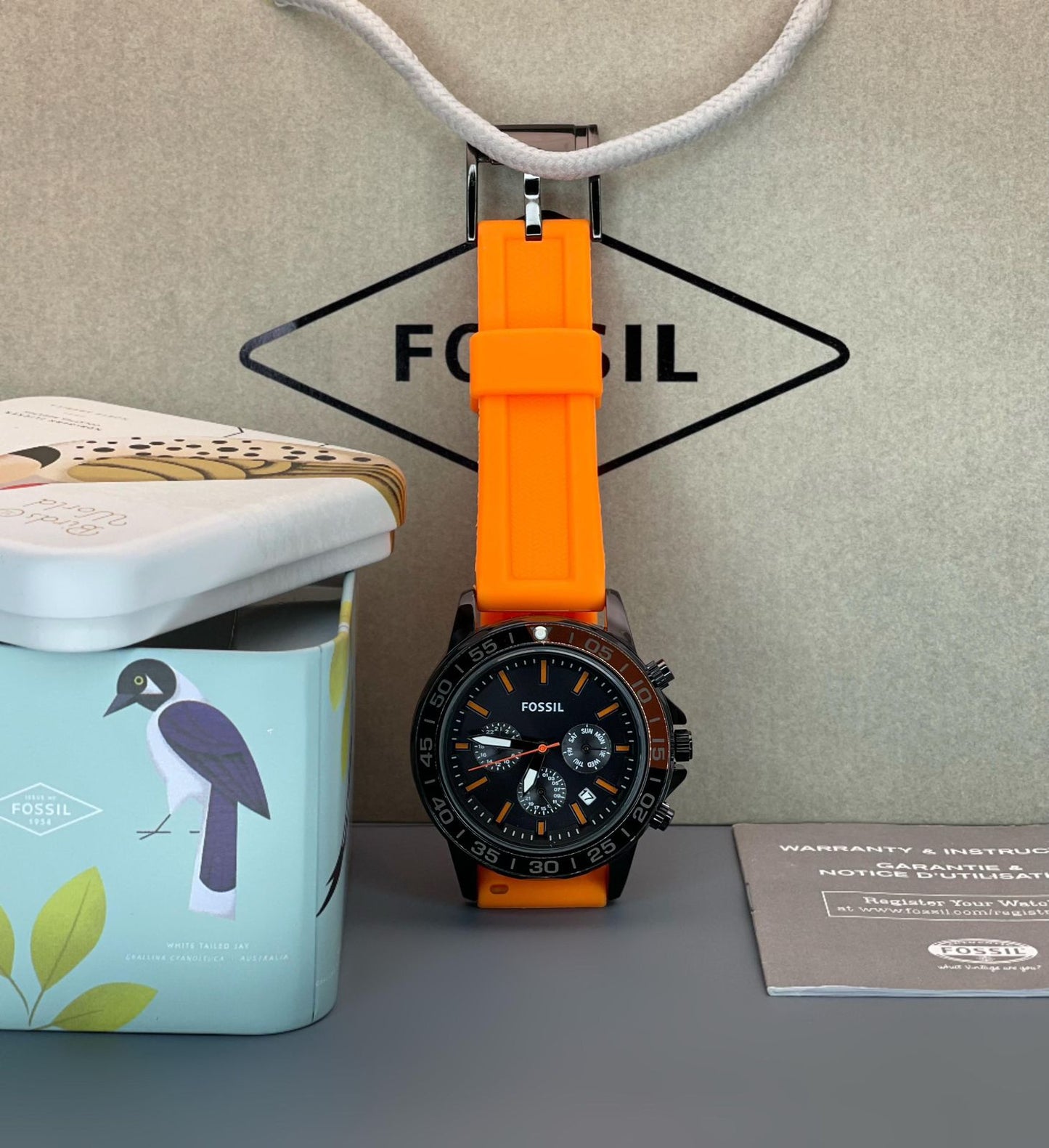 NEW Fossil Bannon Multifunction Silicone Mens Watch (BQ2501)