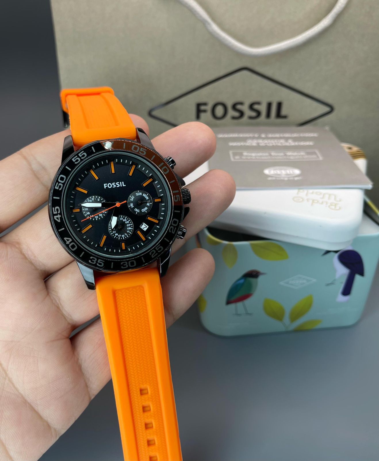 NEW Fossil Bannon Multifunction Silicone Mens Watch (BQ2501)