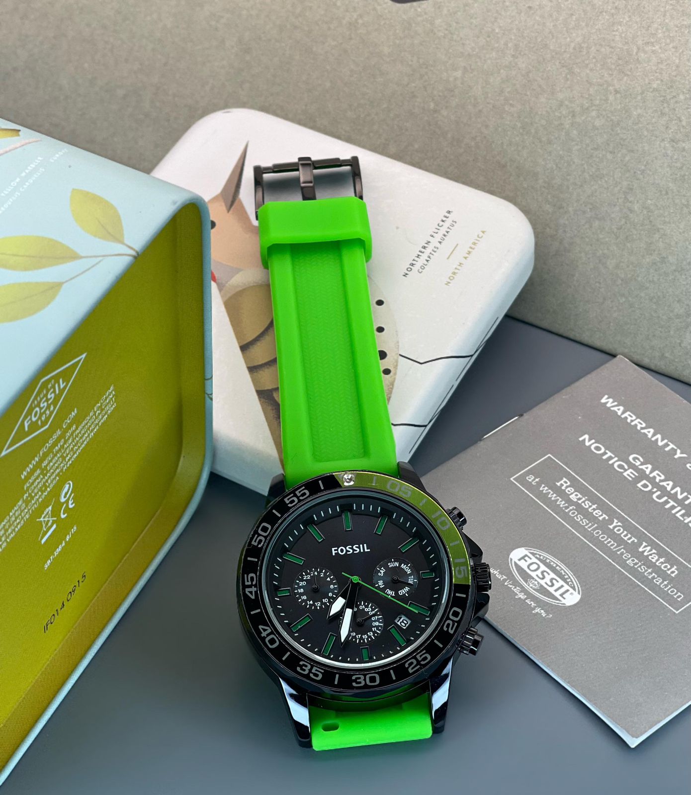 NEW Fossil Bannon Multifunction Silicone Mens Watch (BQ2501)