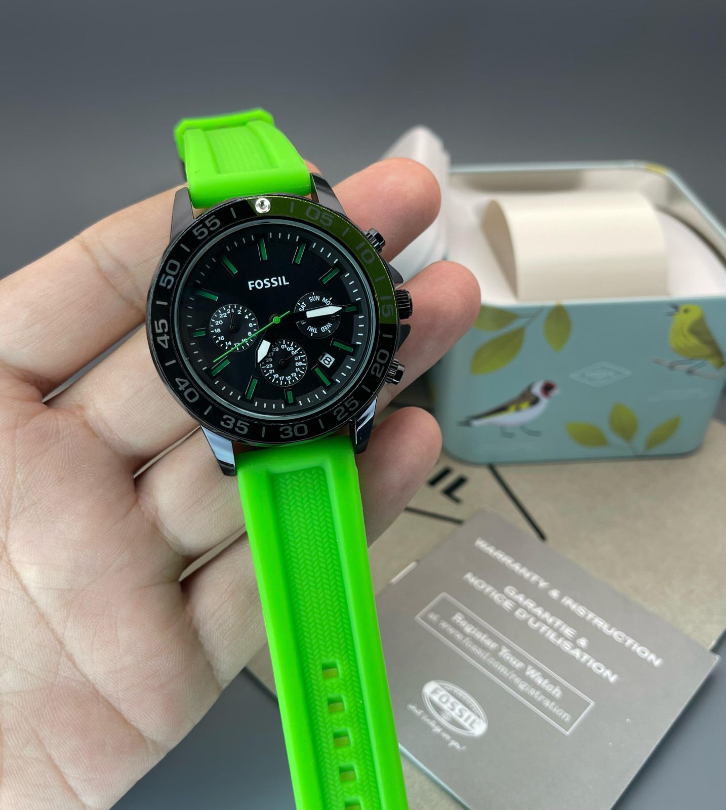 NEW Fossil Bannon Multifunction Silicone Mens Watch (BQ2501)