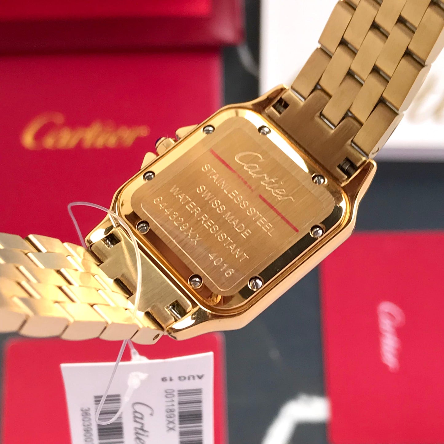 Cartier Panthere De Cartier Gold White Dial Japanese Quartz Women’s Watch 💕
