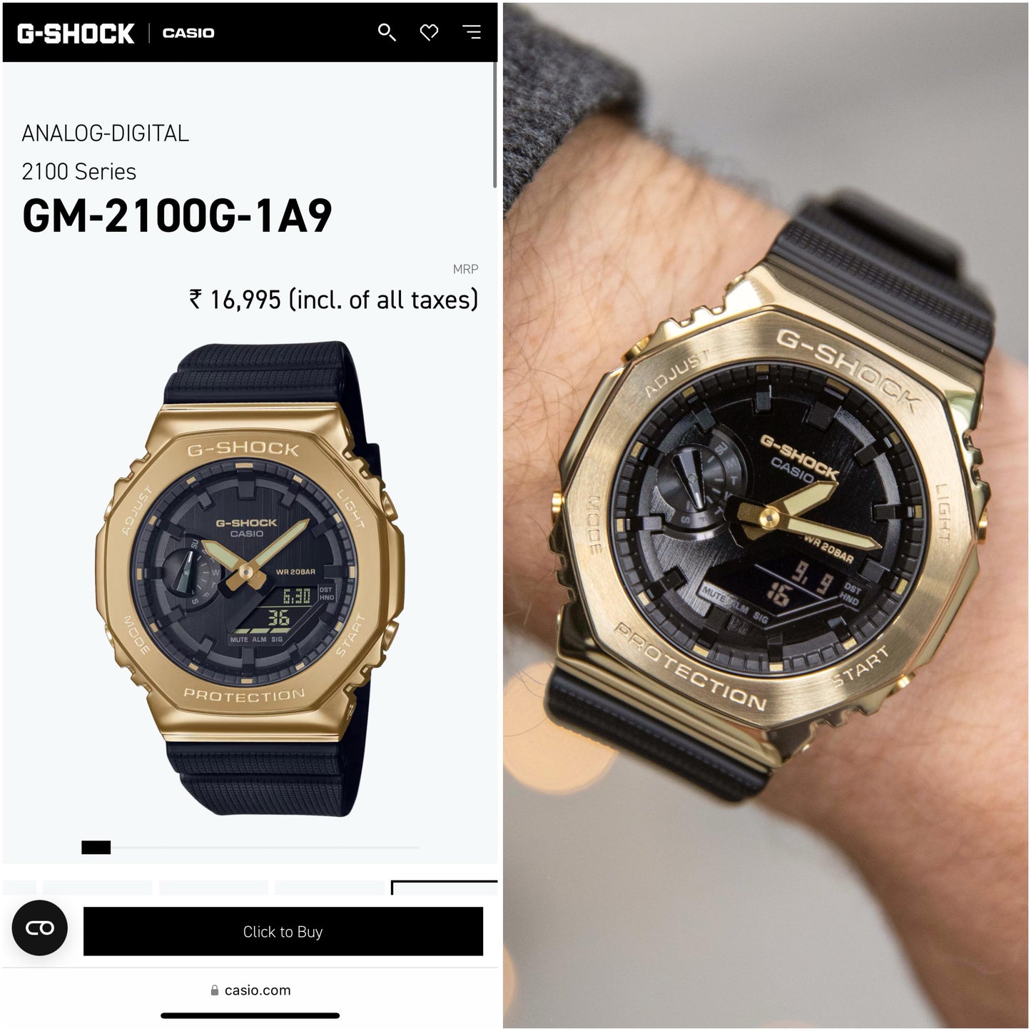 G-Shock Casio Oak