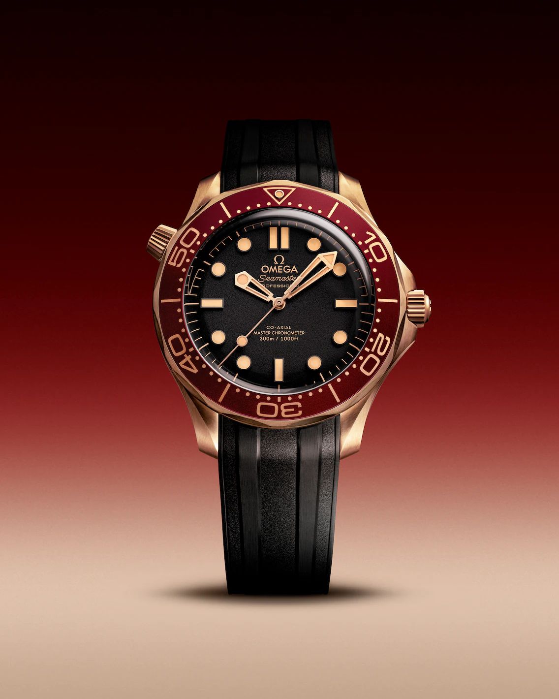Omega Seamaster Diver 300M Bronze Gold Automatic Mens Watch 🤩