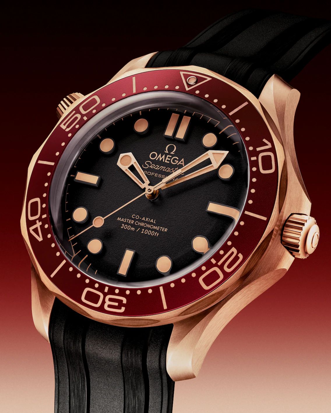 Omega Seamaster Diver 300M Bronze Gold Automatic Mens Watch 🤩