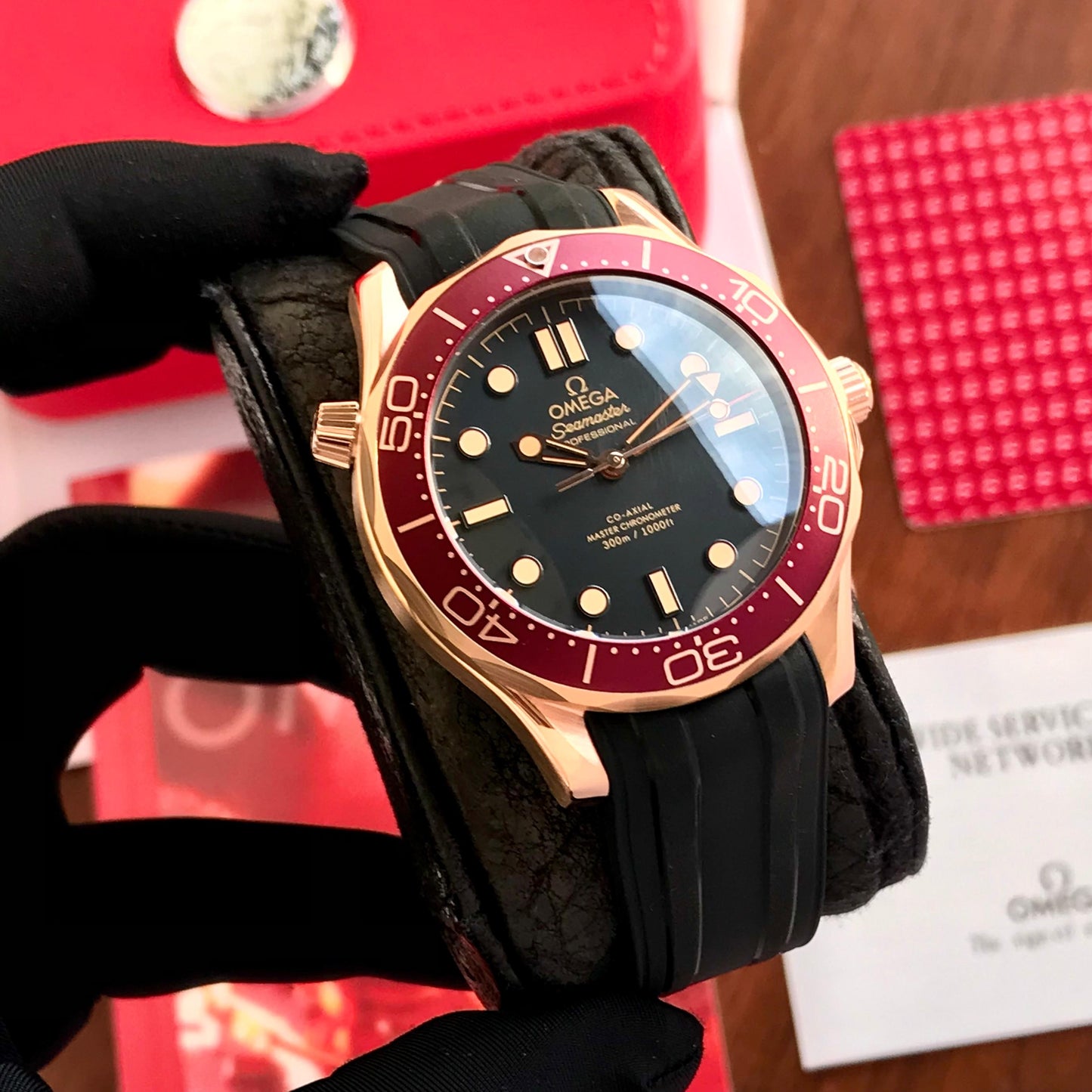 Omega Seamaster Diver 300M Bronze Gold Automatic Mens Watch 🤩