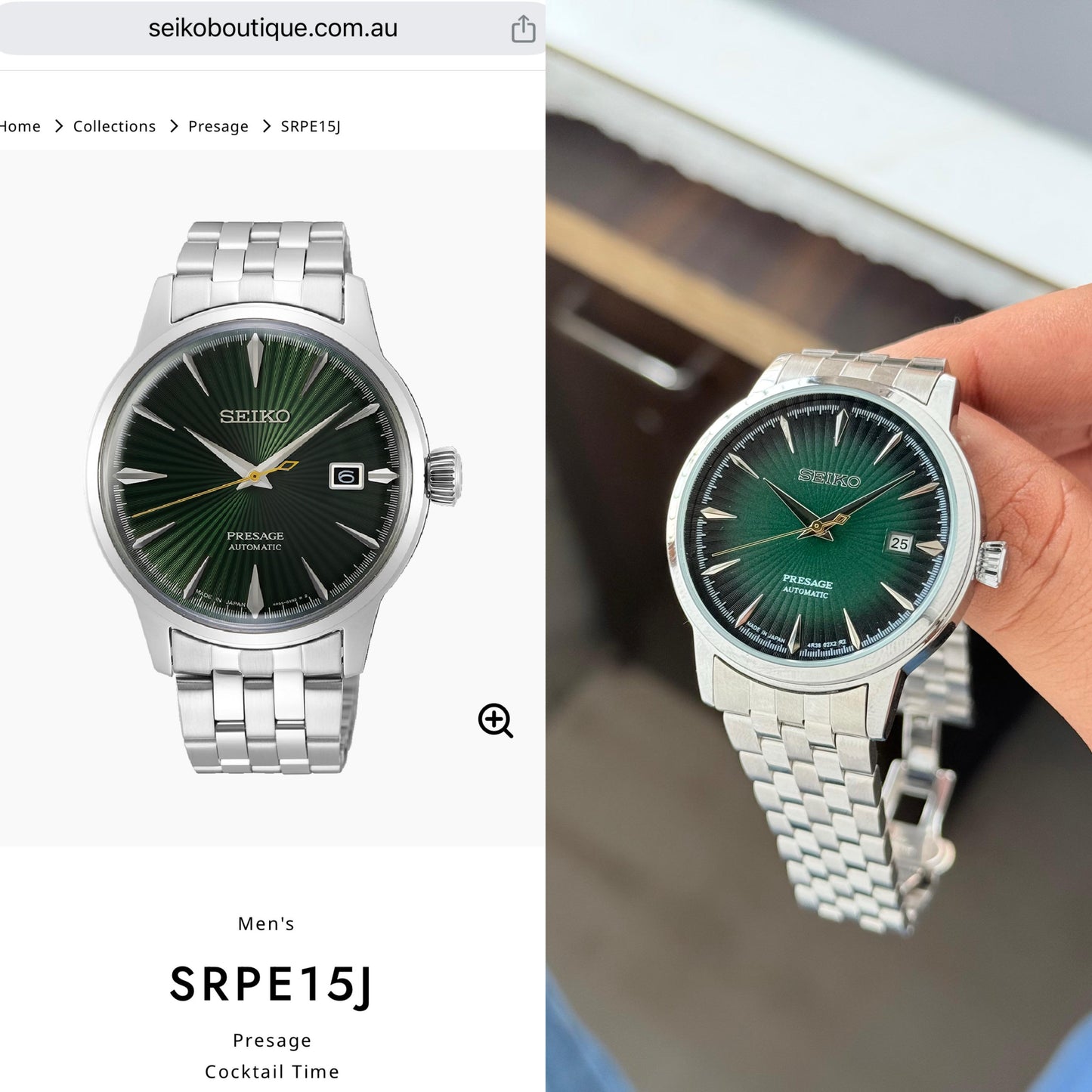 Seiko Presage Premium Back Open Automatic Machinery🤩