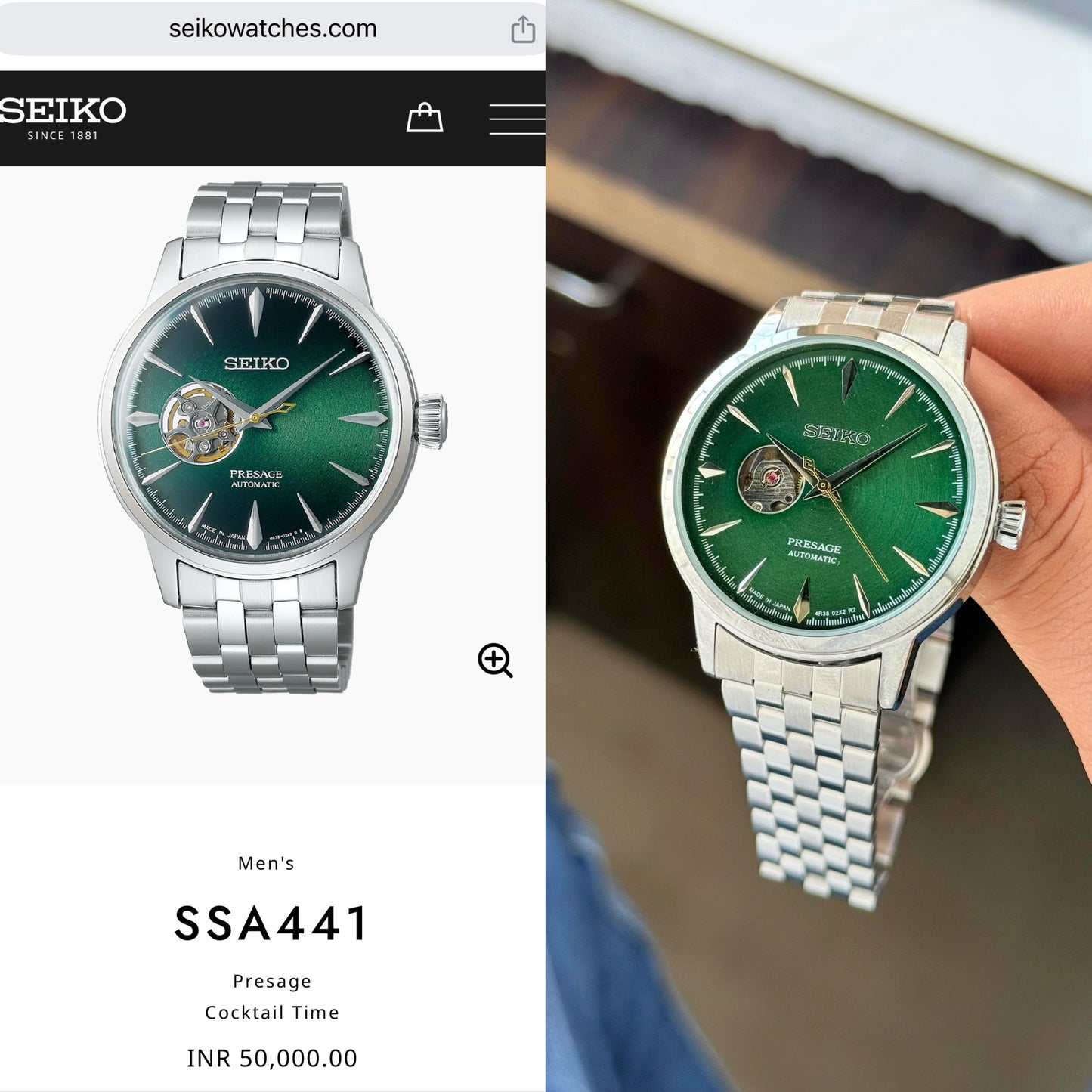 Seiko SSA441 Presage Cocktail Time