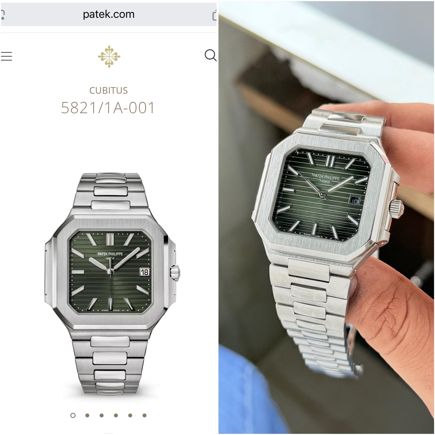 Patek Philippe Cubitus 5821/1A-001 Premiun Automatic🤩